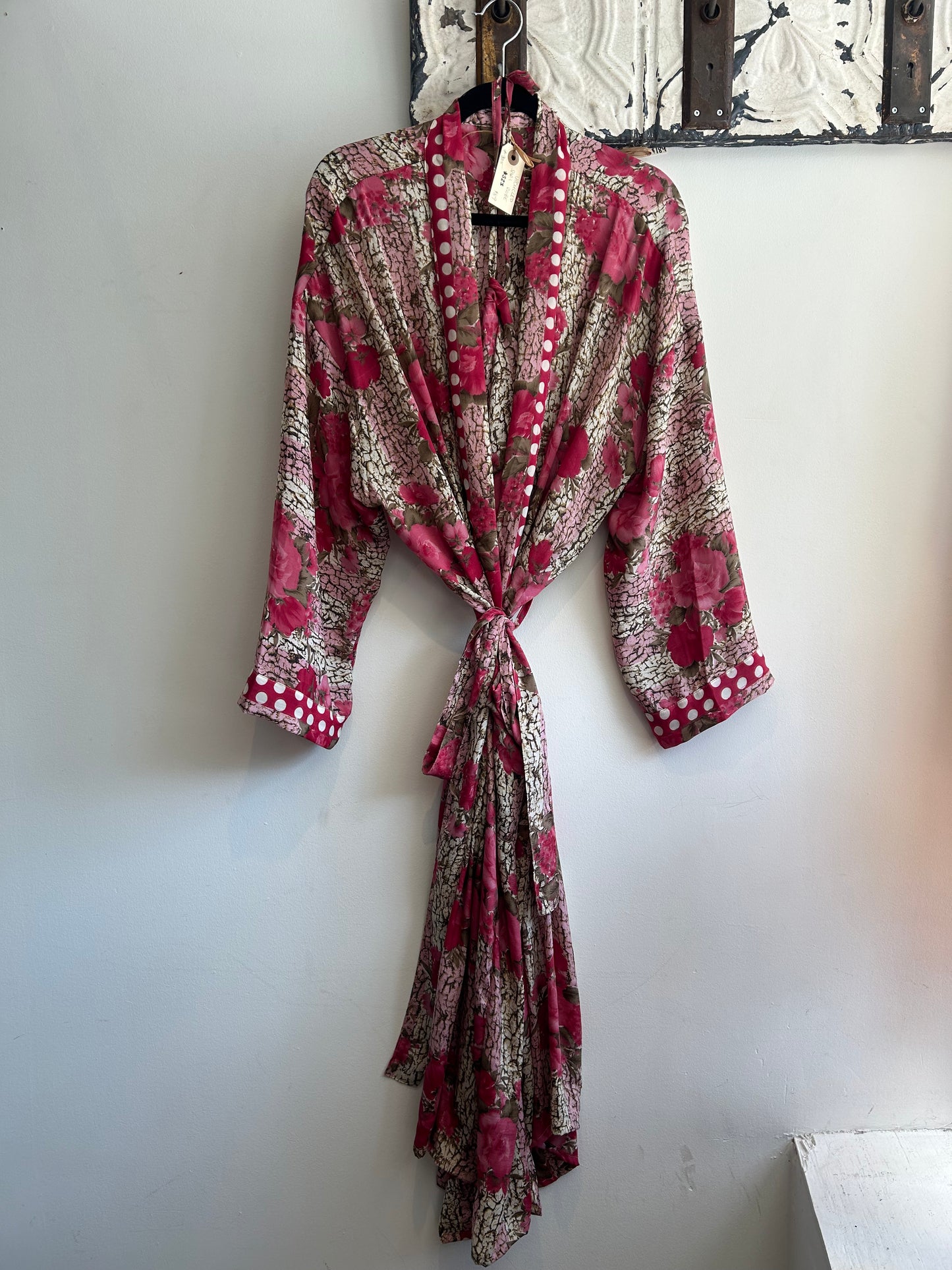 Upcycled Sari Robe - Long #S23