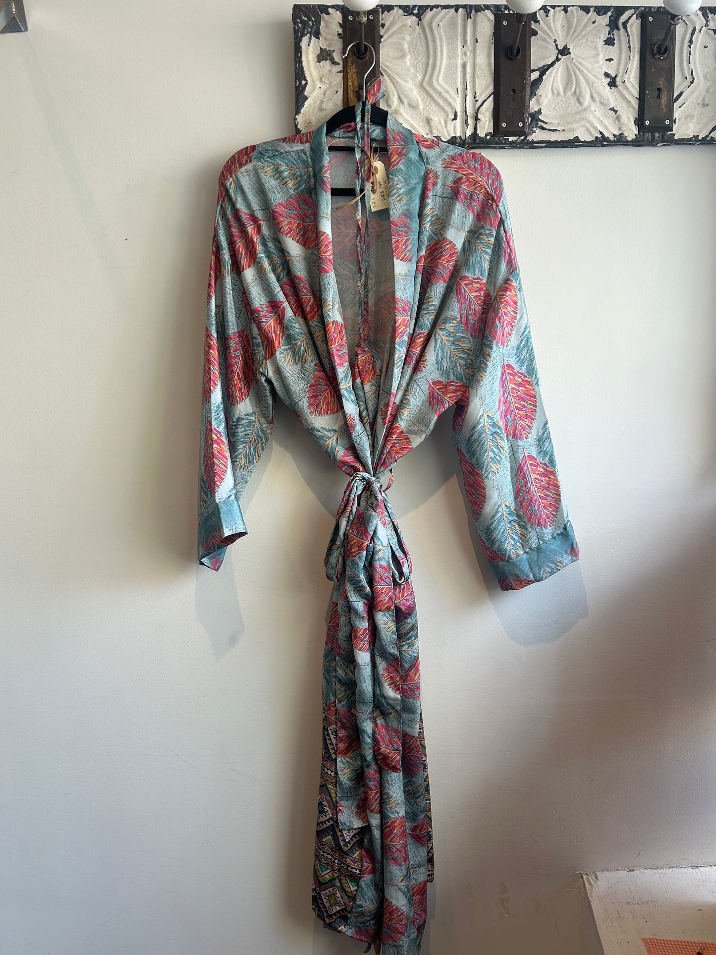 Upcycled Sari Robe - Long #A1