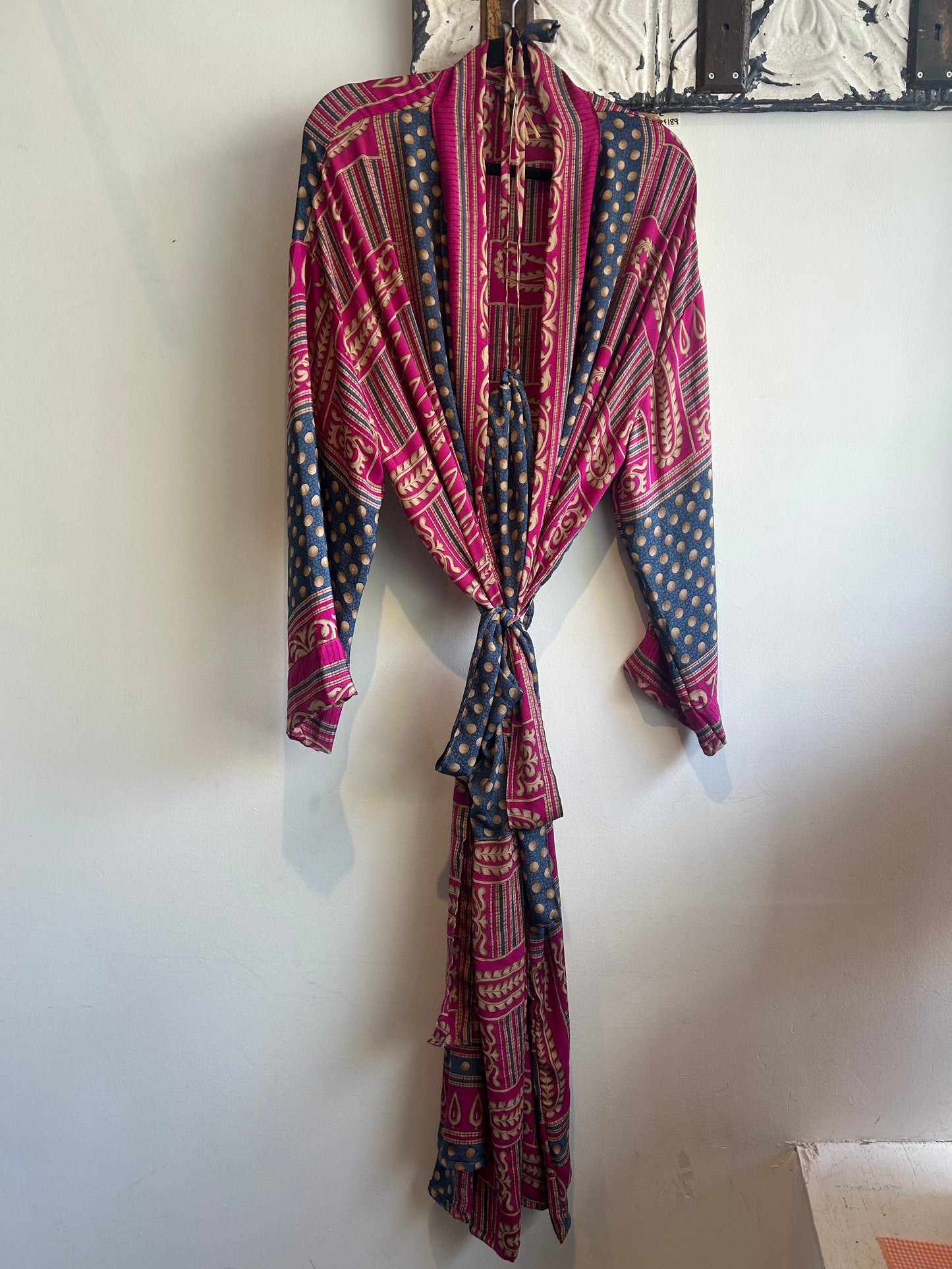 Upcycled Sari Robe - Long #A4