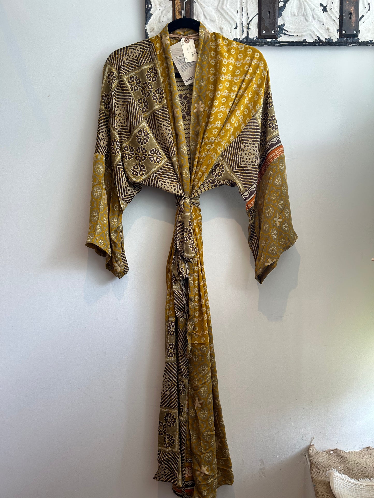 Upcycled Sari Robe - Long #M21