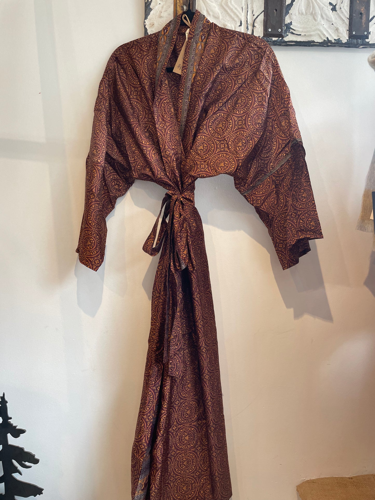 Upcycled Sari Robe - Long #N28