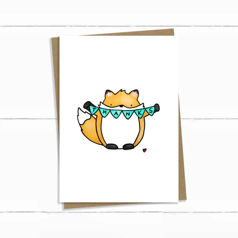 Baun Bon Card - Thank You Fox