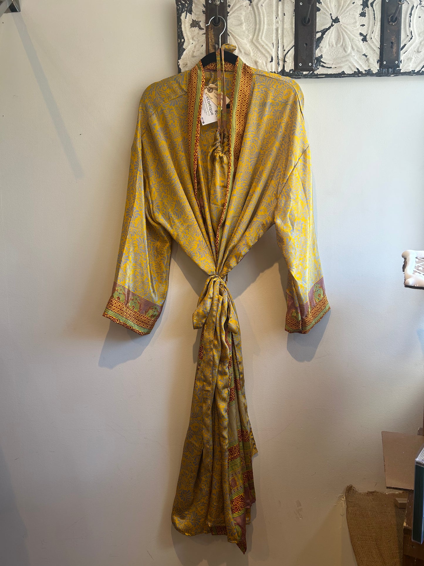 Upcycled Sari Robe - Long #C1