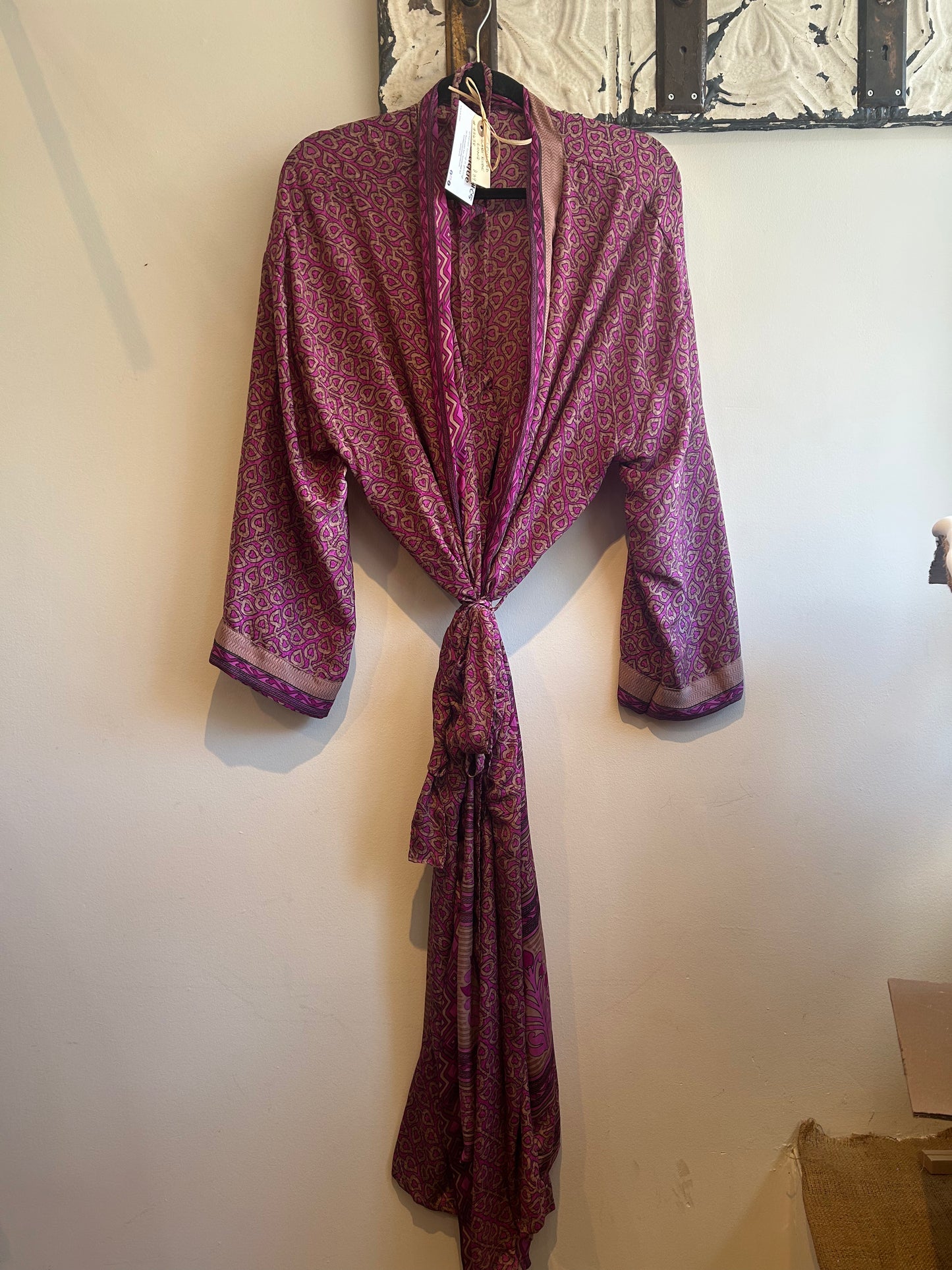 Upcycled Sari Robe - Long #C5
