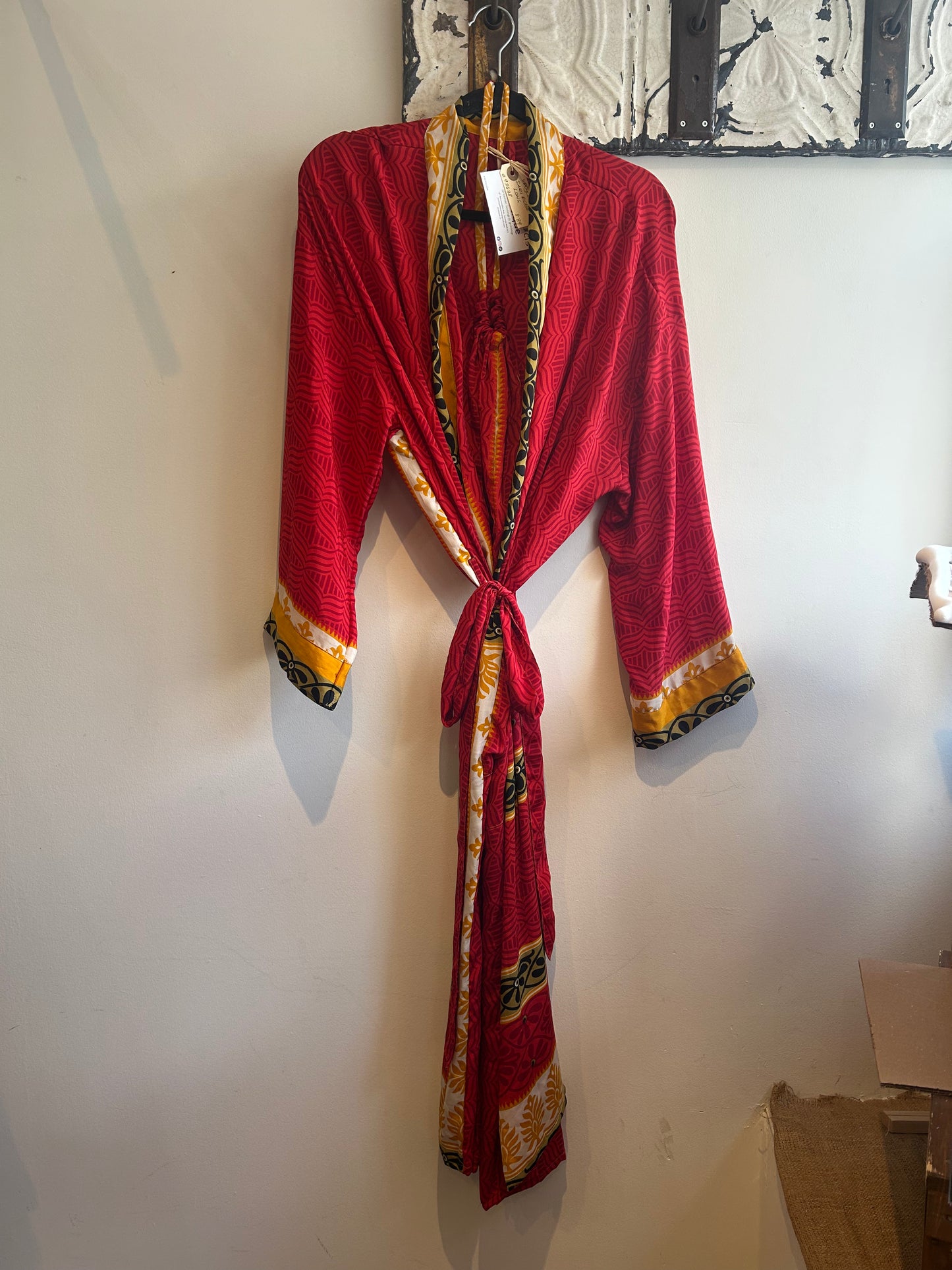 Upcycled Sari Robe - Long #C13