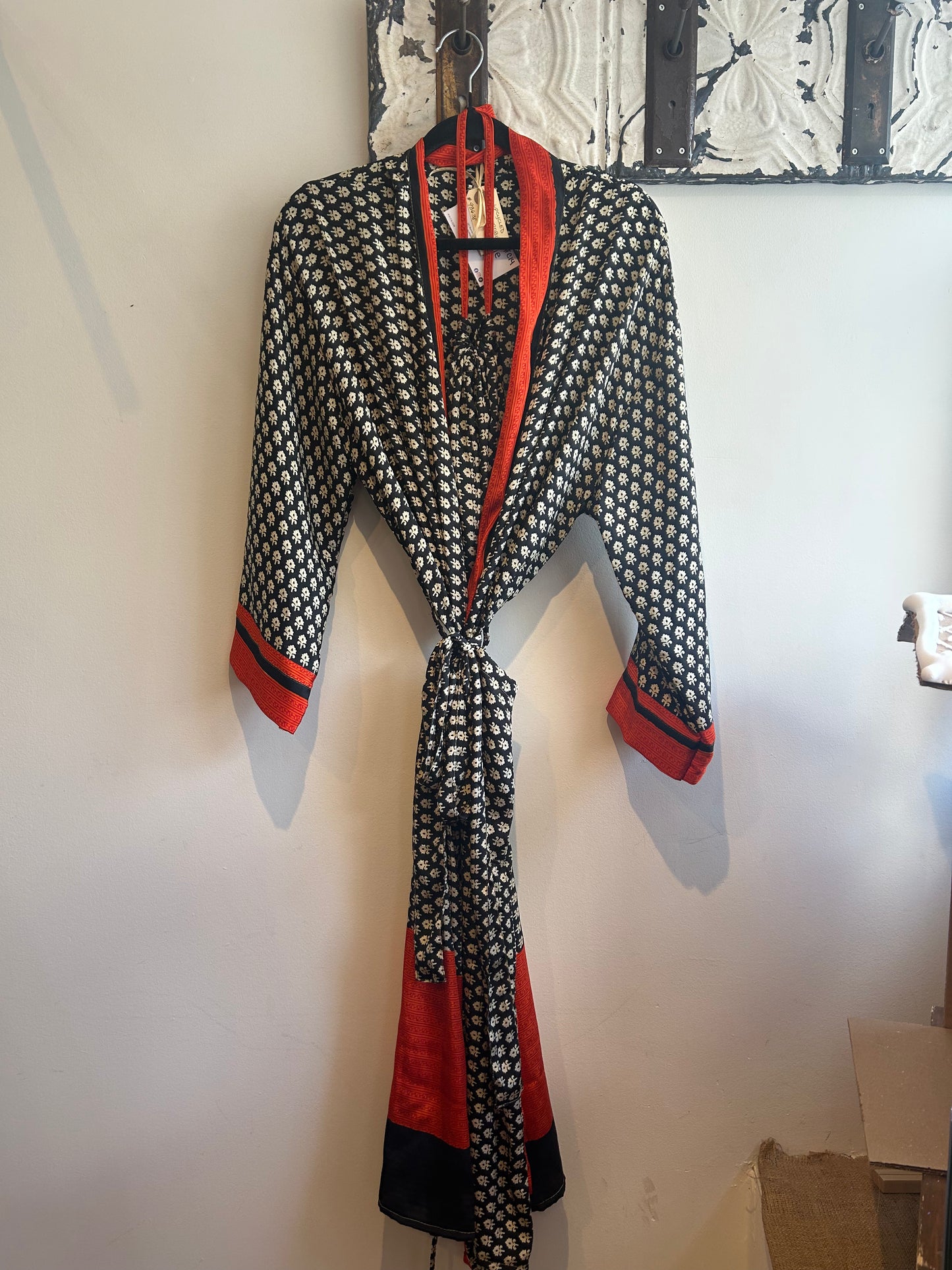 Upcycled Sari Robe - Long #C14