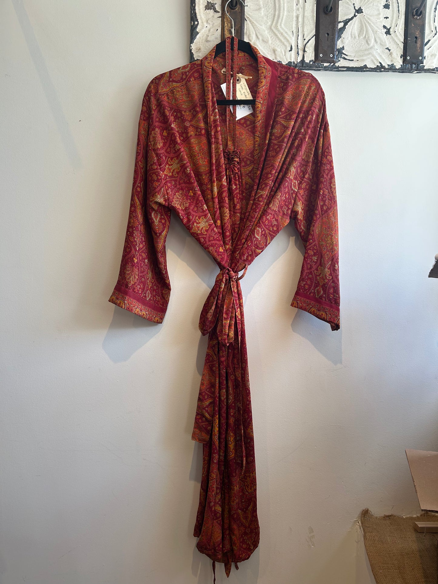 Upcycled Sari Robe - Long #C20