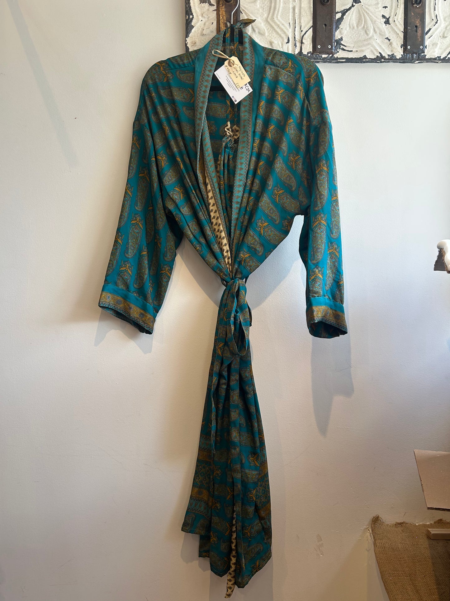 Upcycled Sari Robe - Long #C24