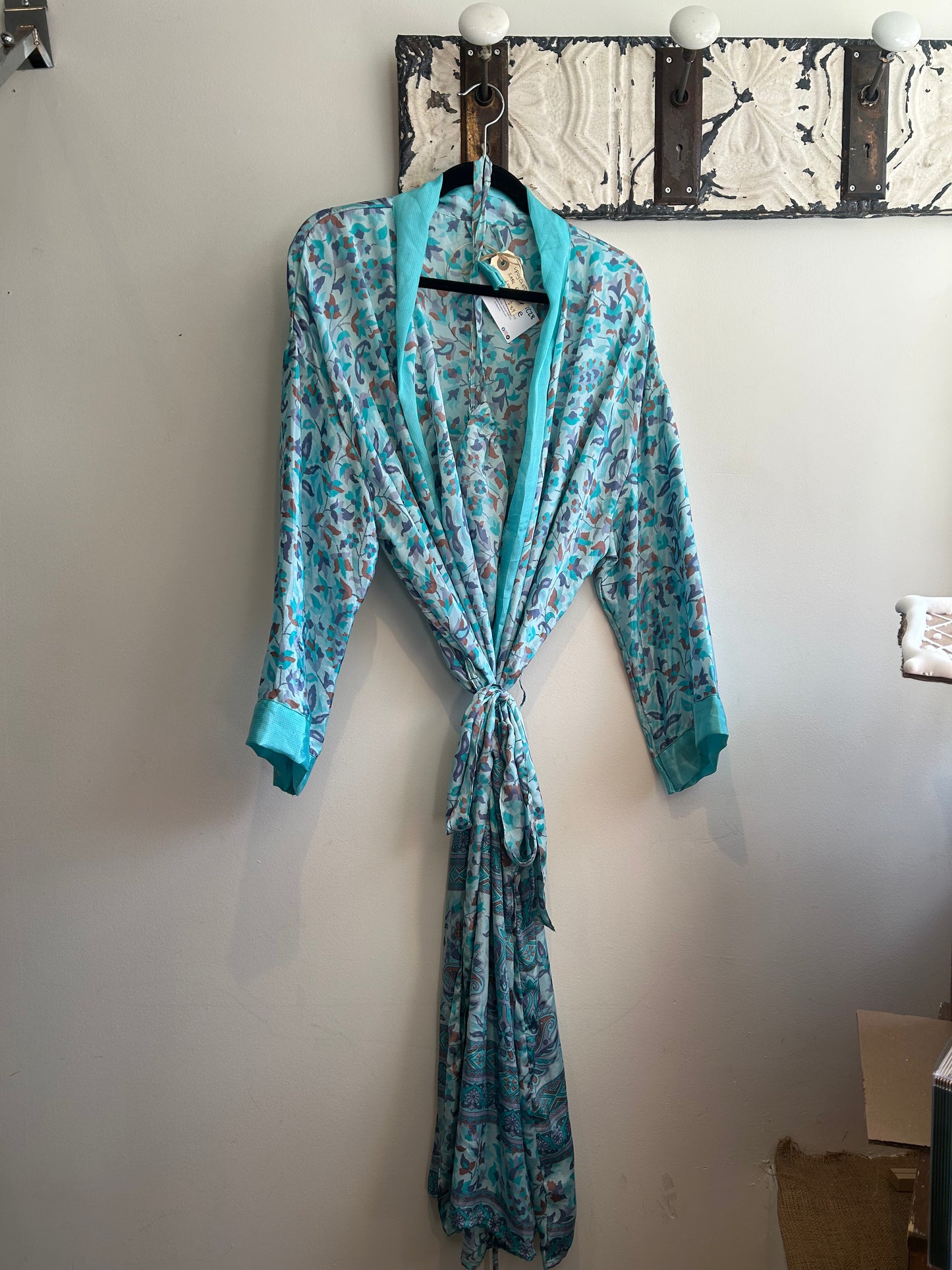 Upcycled Sari Robe - Long #C28