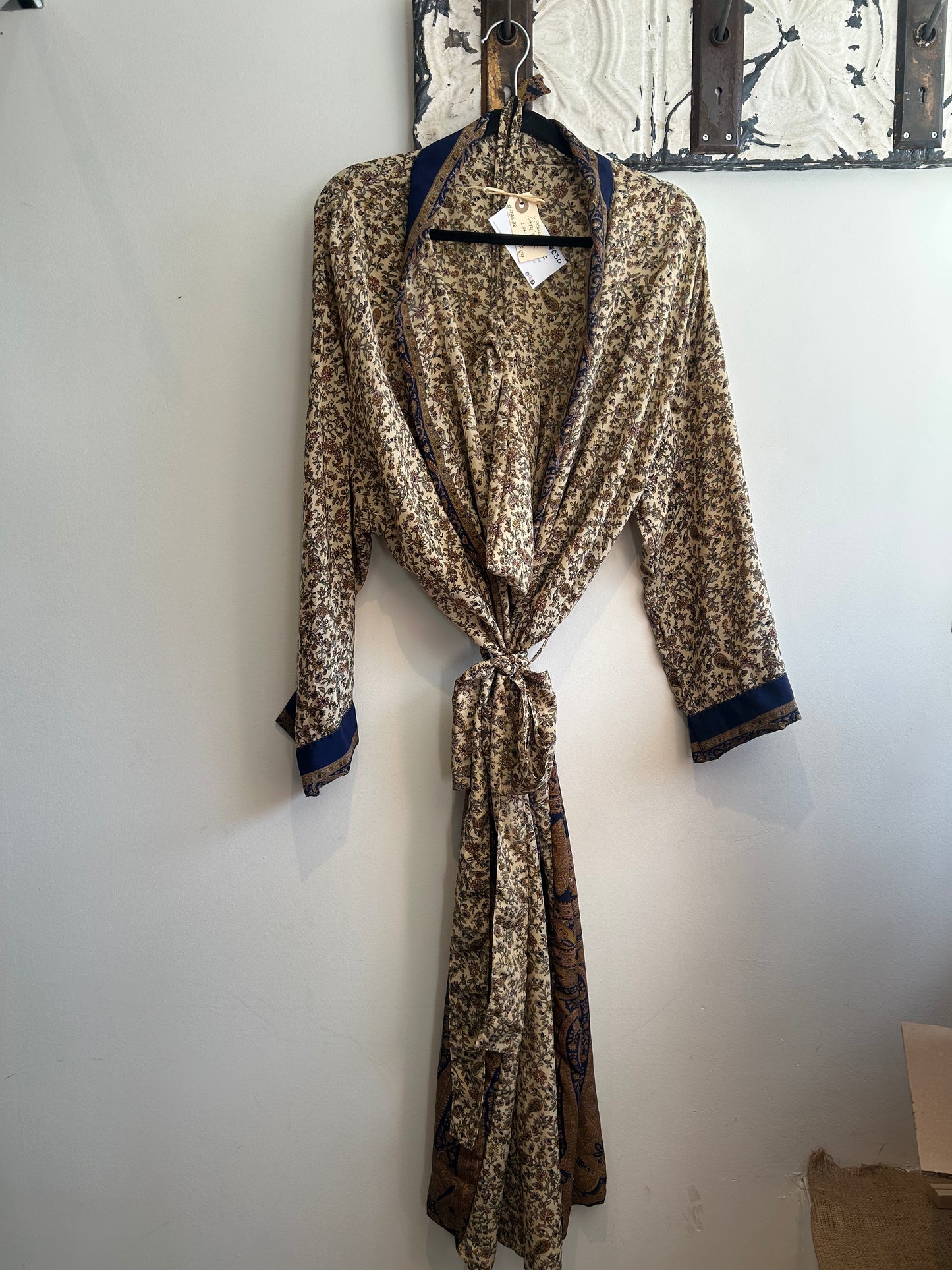 Upcycled Sari Robe - Long #C30