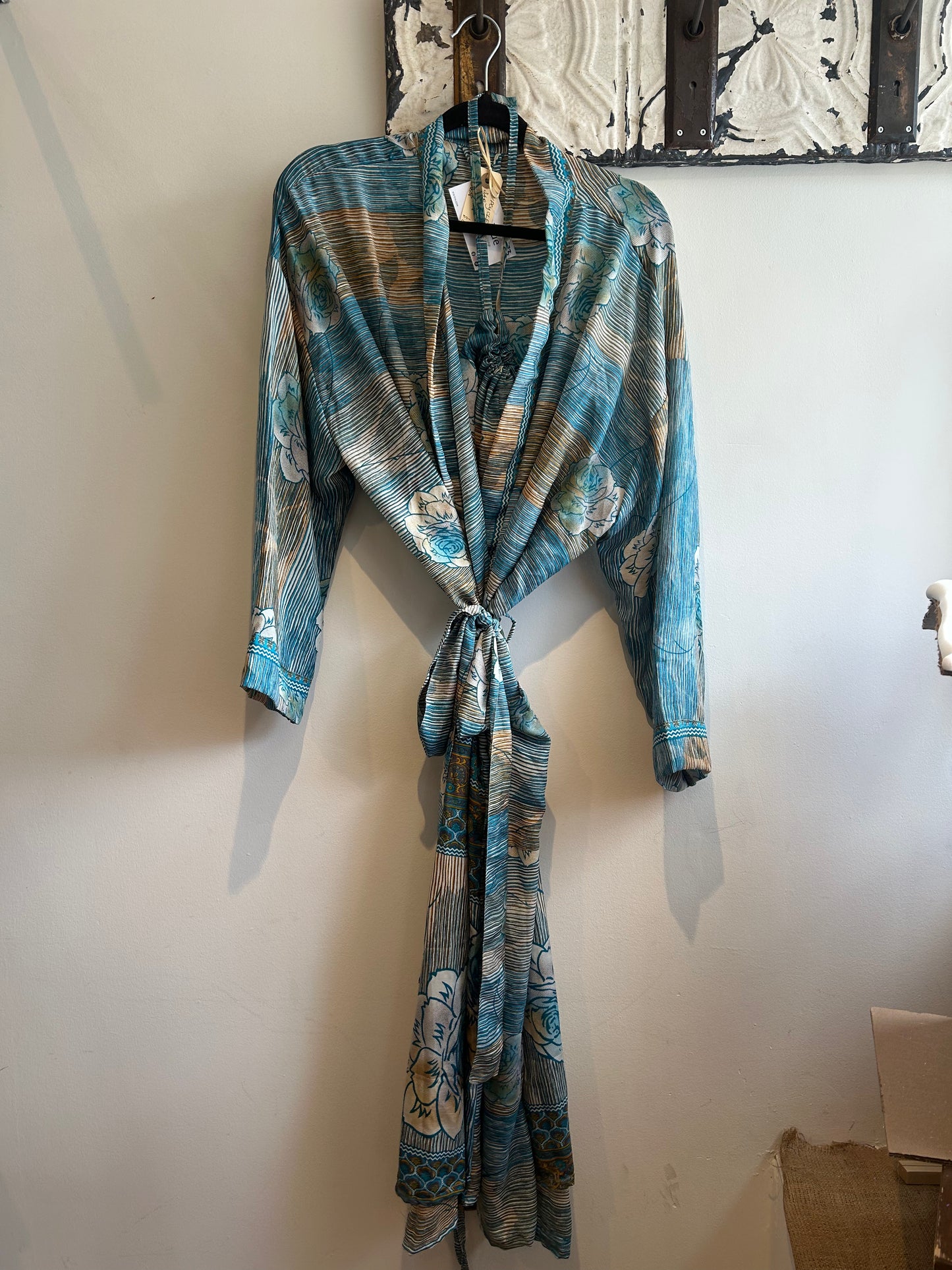Upcycled Sari Robe - Long #C33