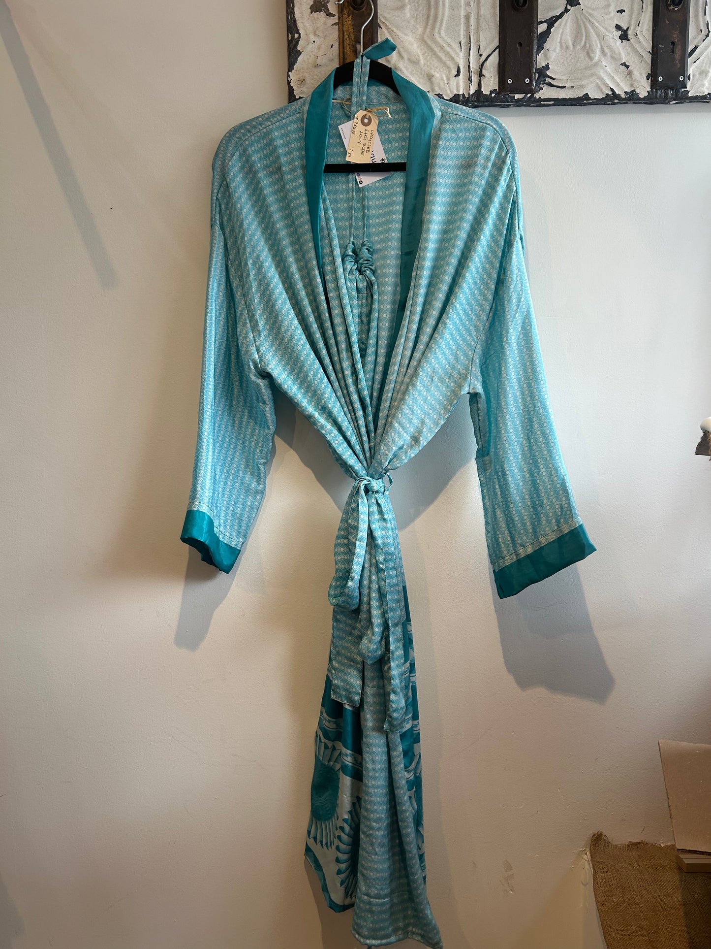 Upcycled Sari Robe - Long #C39