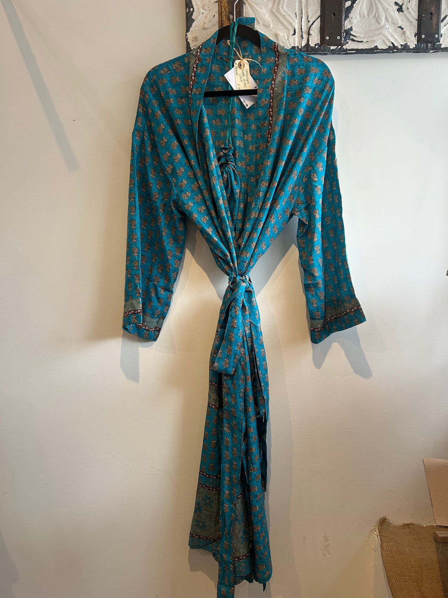 Upcycled Sari Robe - Long #C40