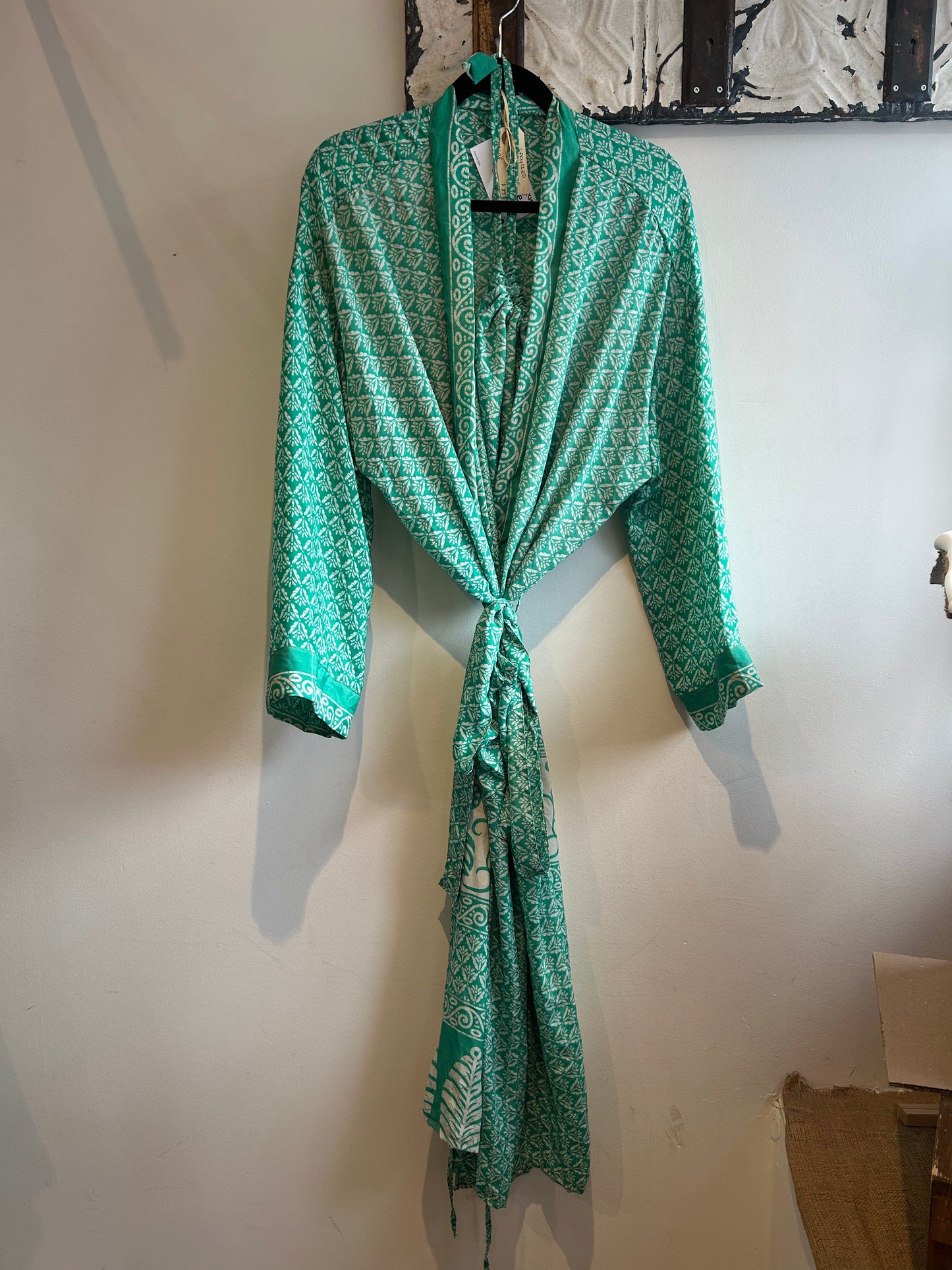 Upcycled Sari Robe - Long #C45