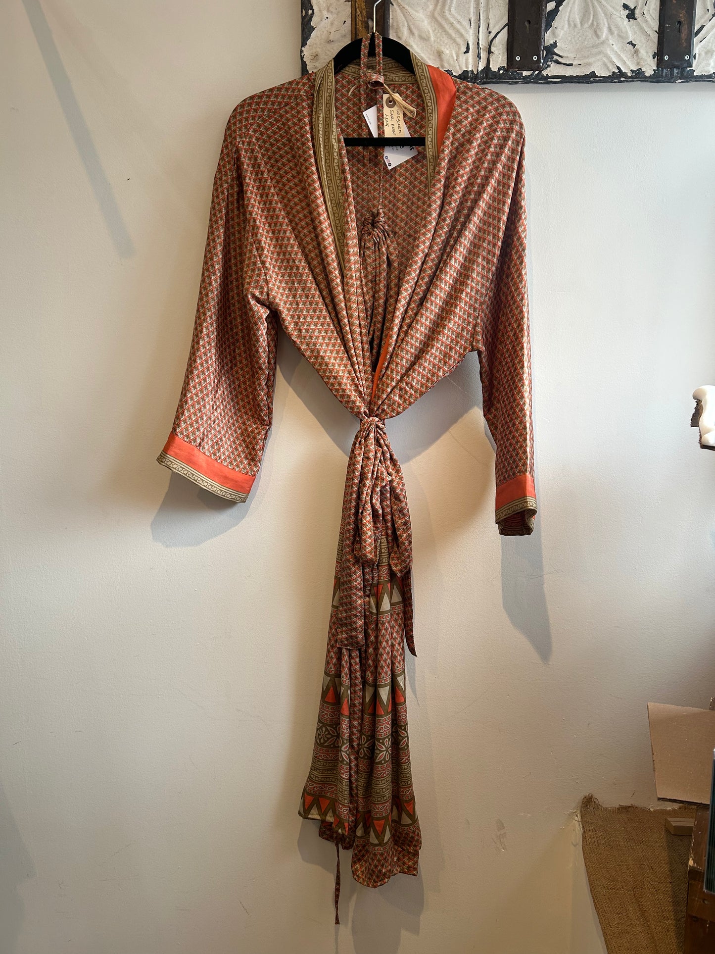 Upcycled Sari Robe - Long #C48