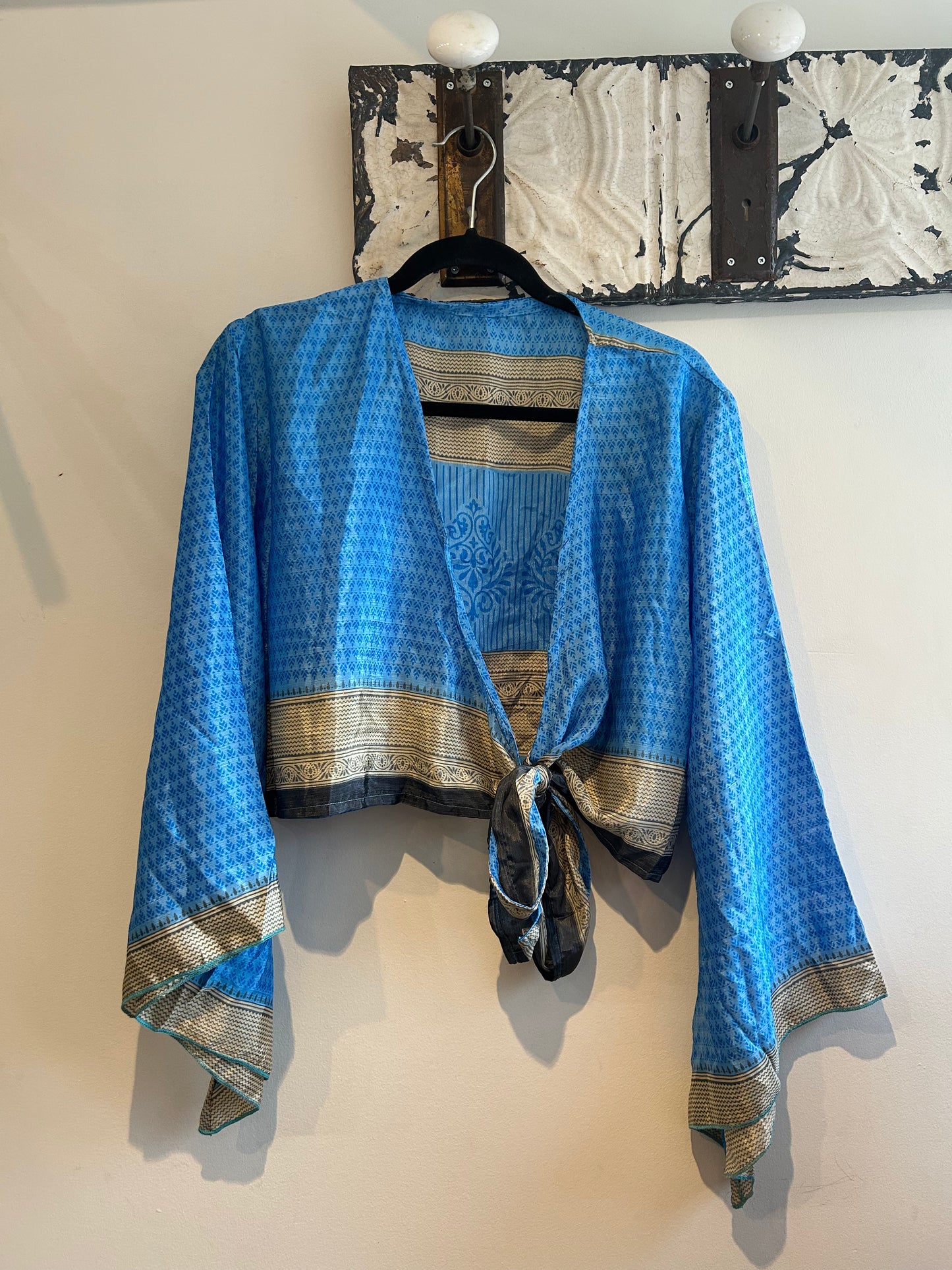 Upcycled Sari Wrap Top