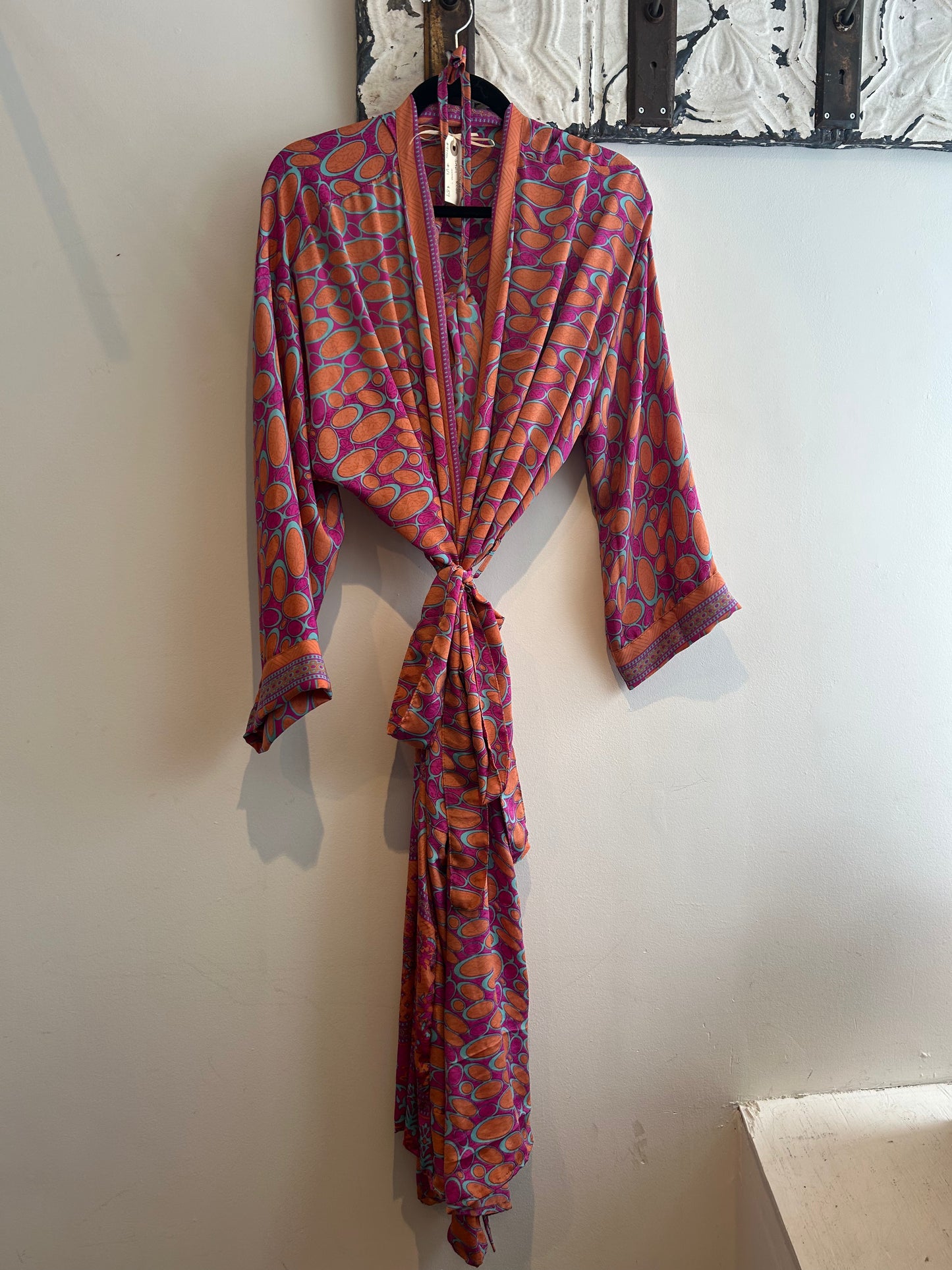 Upcycled Sari Robe - Long #V1