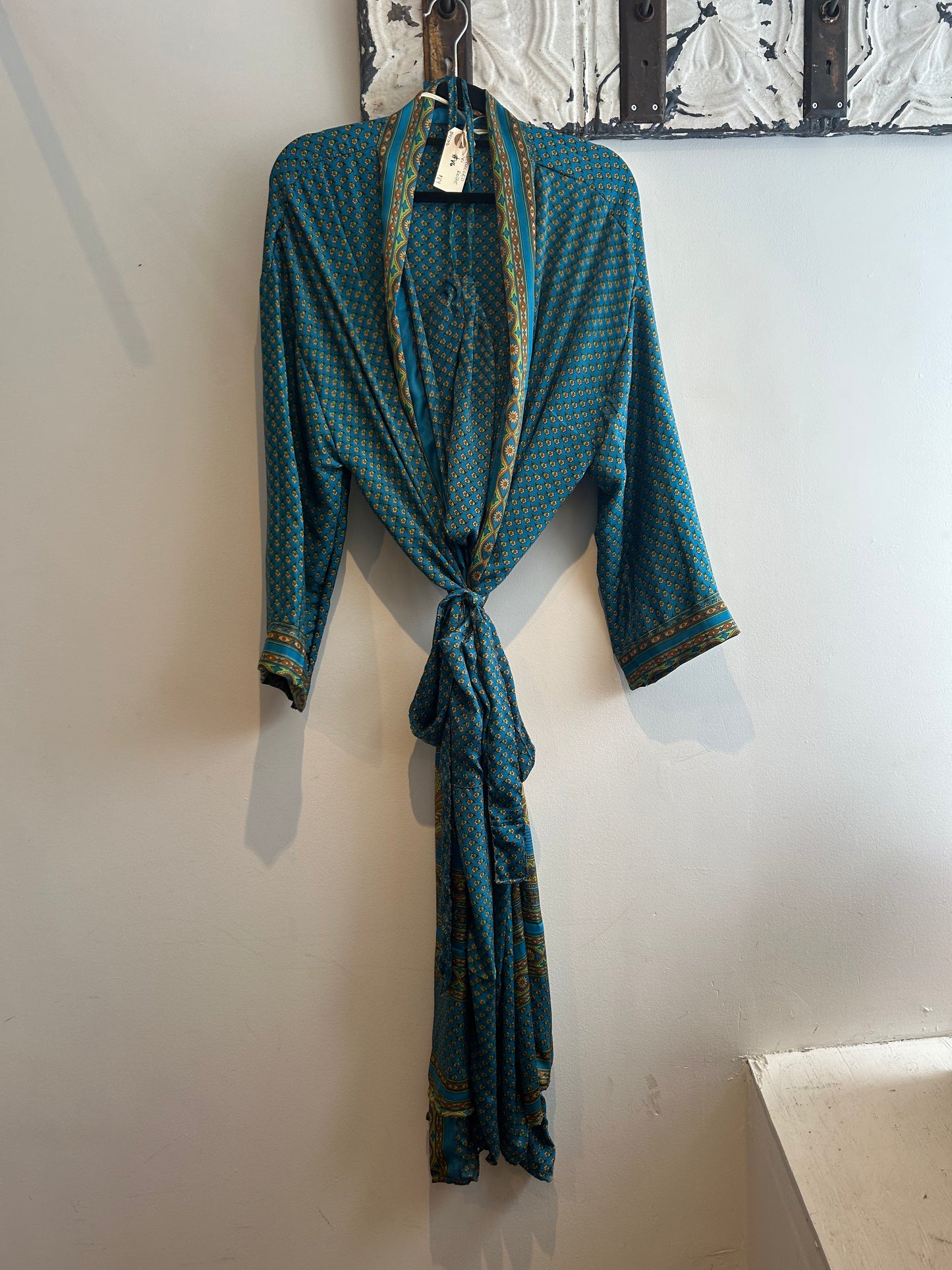 Upcycled Sari Robe - Long #V6