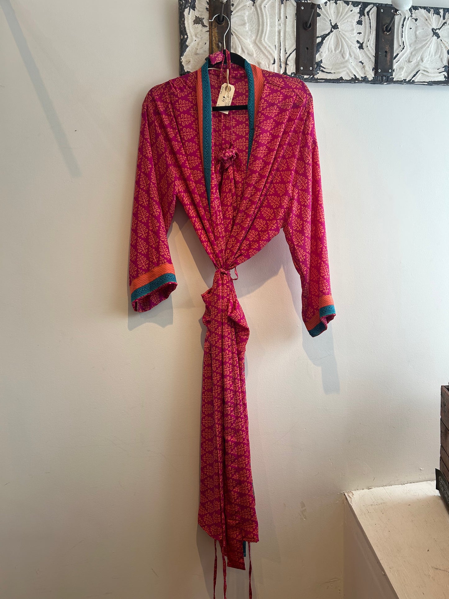 Upcycled Sari Robe - Long #V7