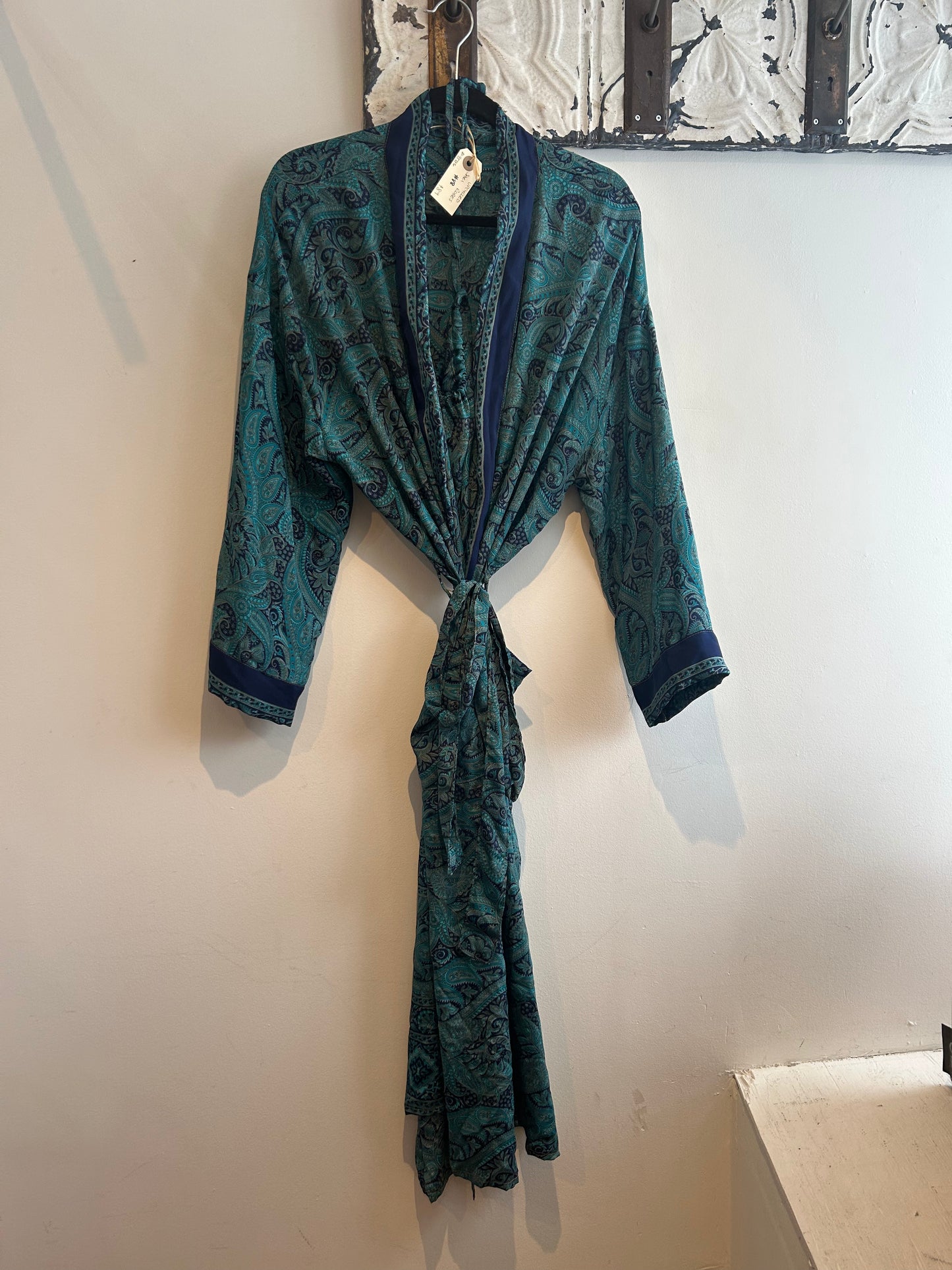 Upcycled Sari Robe - Long #V8