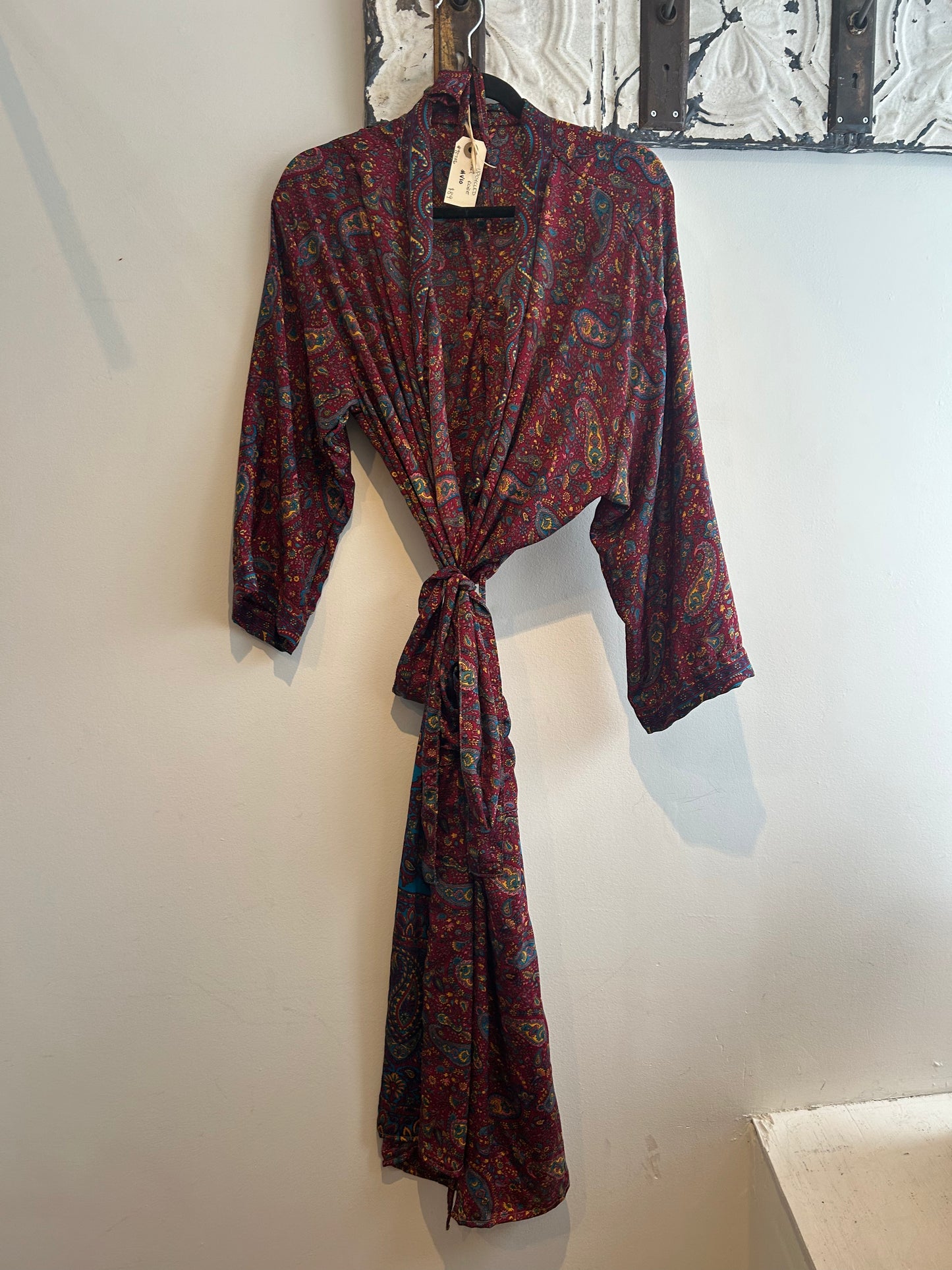 Upcycled Sari Robe - Long #V10