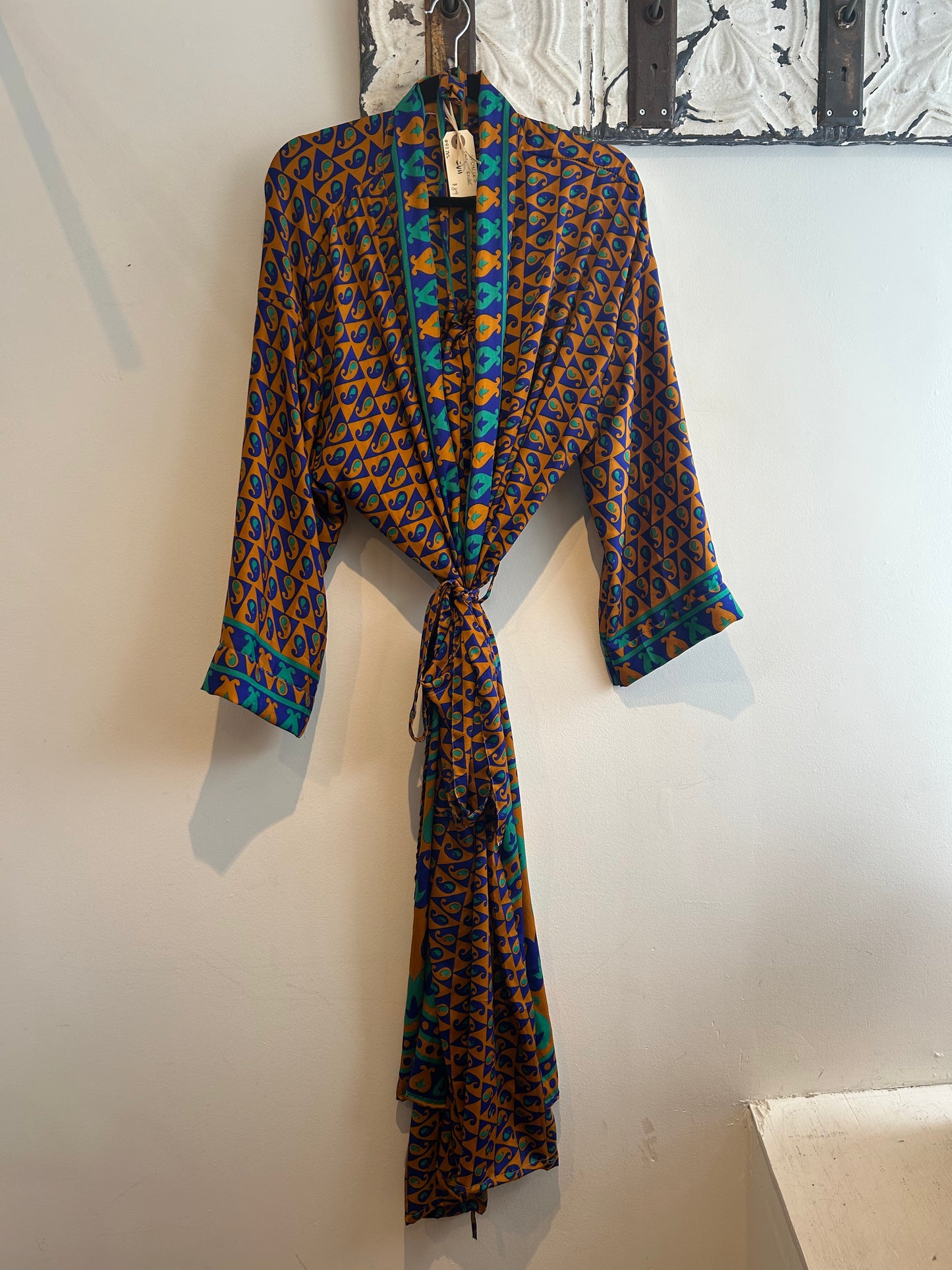 Upcycled Sari Robe - Long #V11