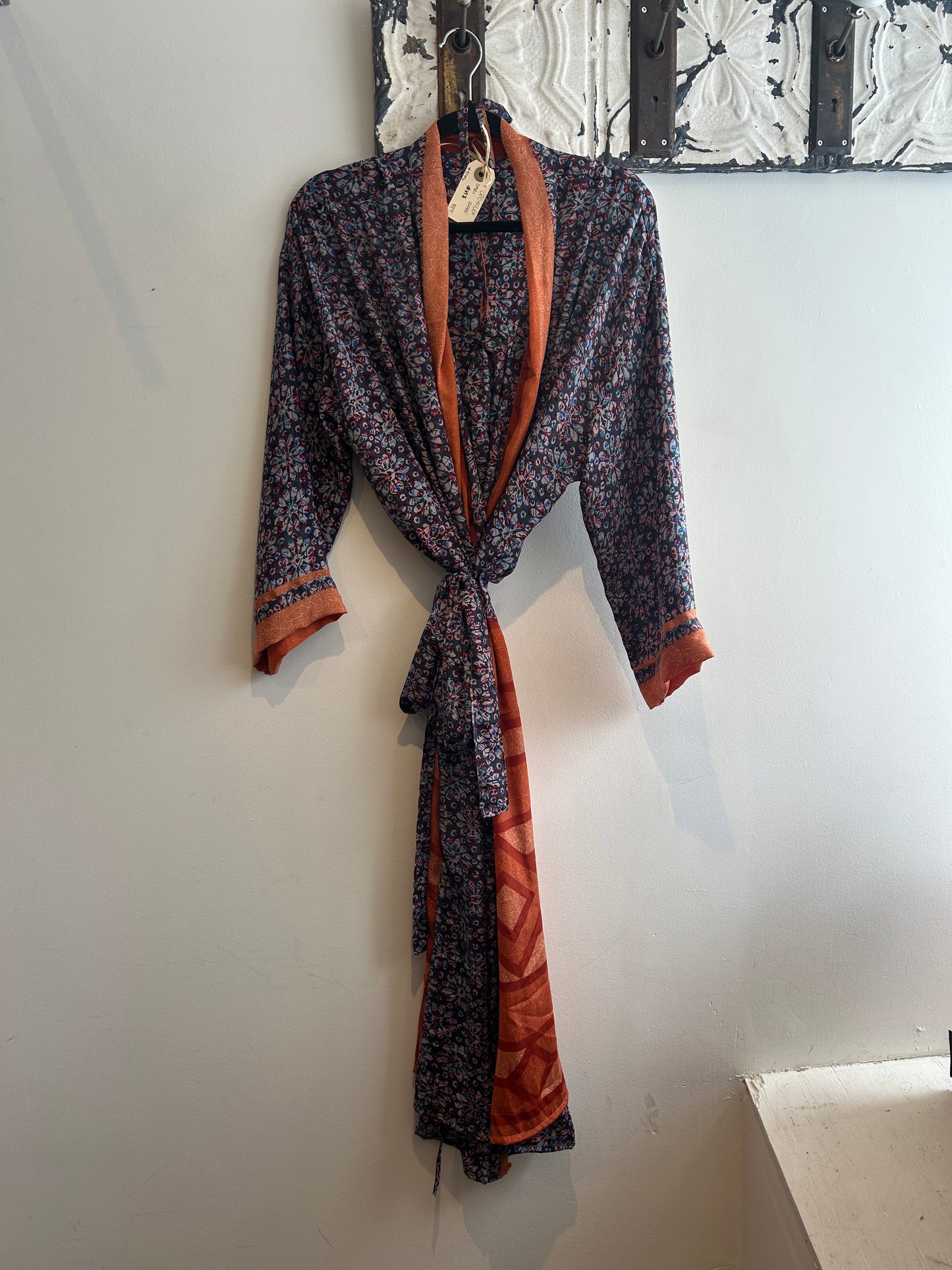 Upcycled Sari Robe - Long #V18
