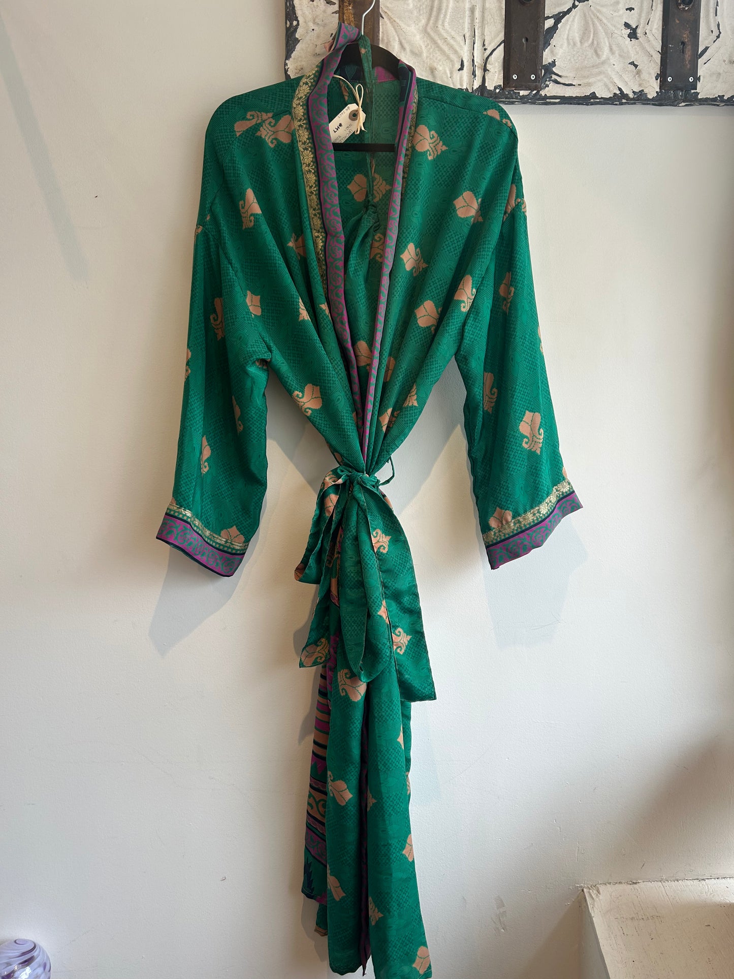 Upcycled Sari Robe - Long #M7