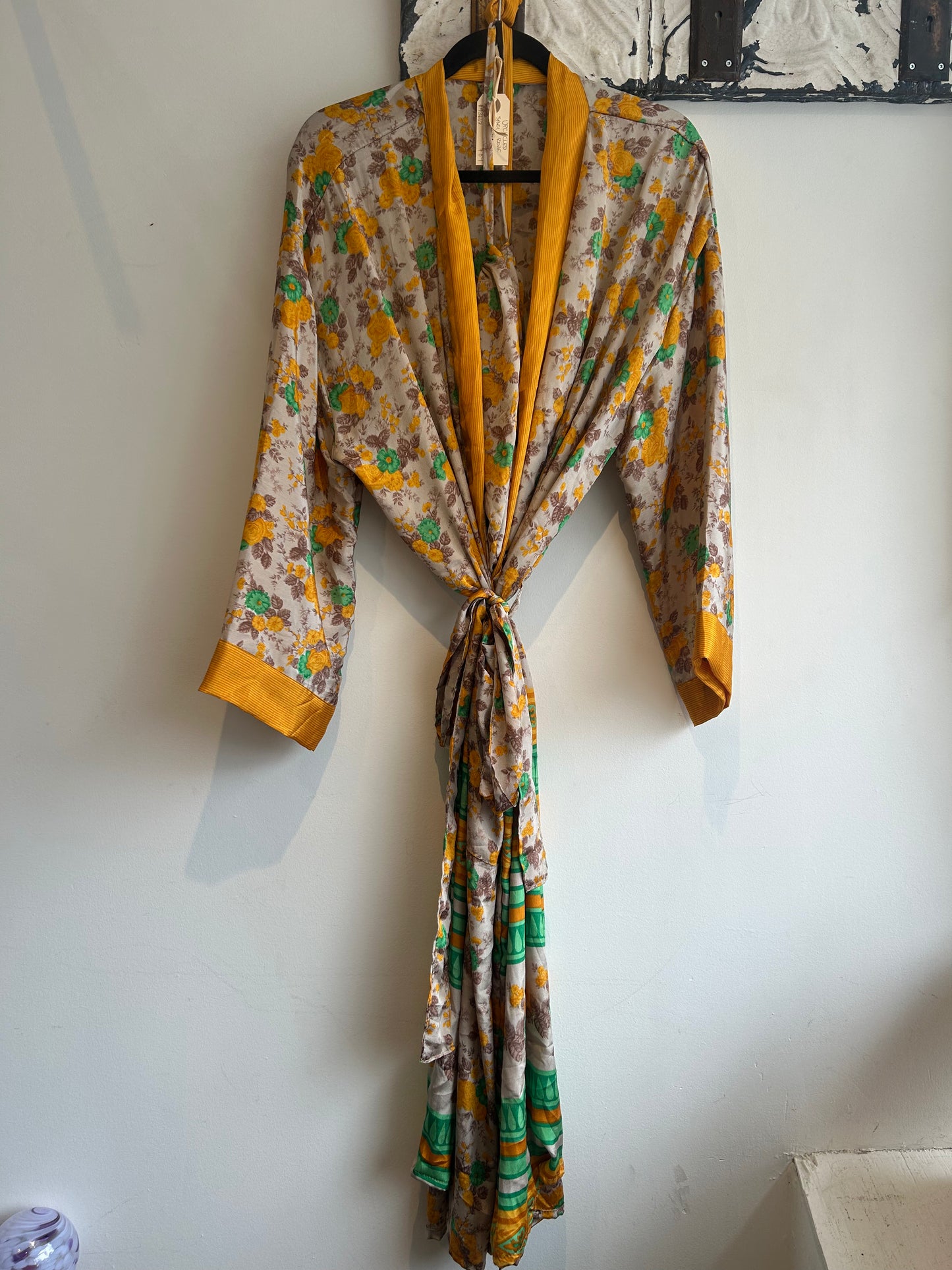 Upcycled Sari Robe - Long #M11