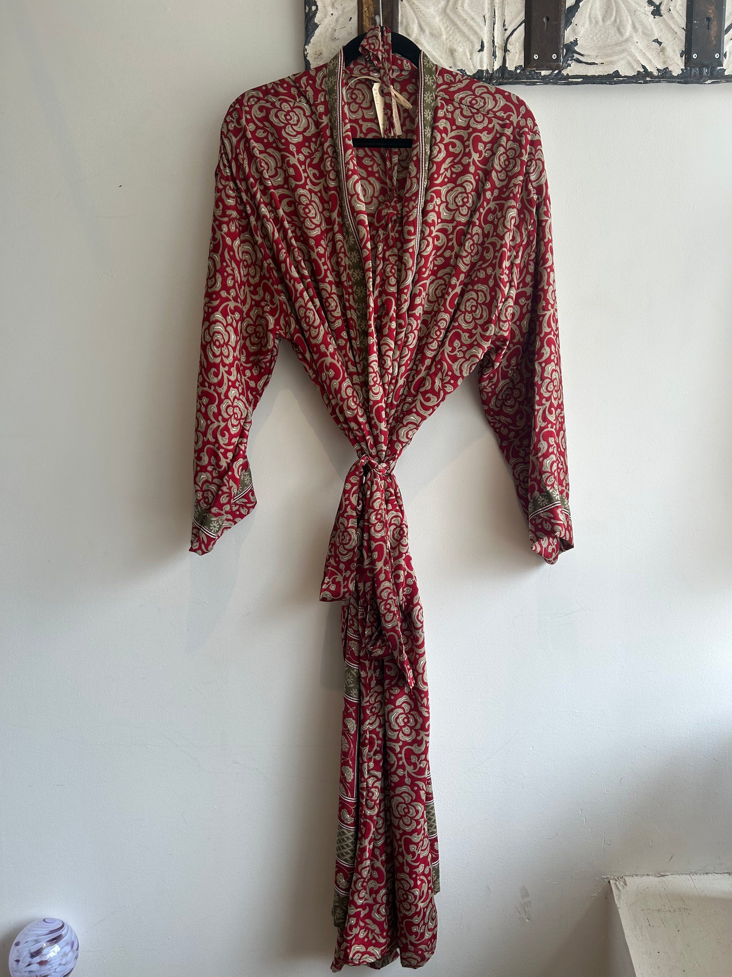 Upcycled Sari Robe - Long #M27