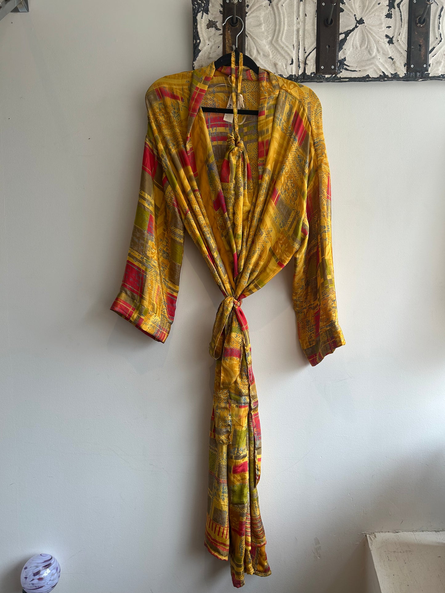 Upcycled Sari Robe - Long #M28