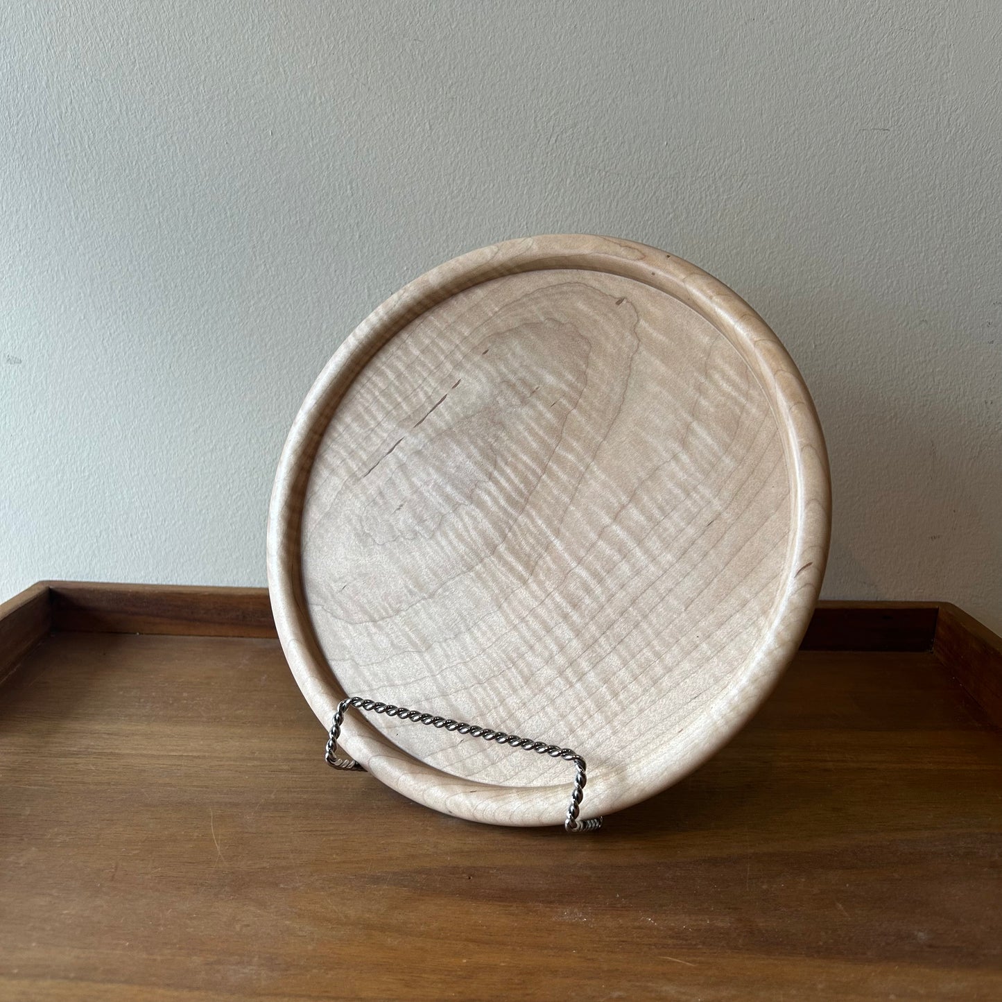 Handmade Curly Maple Plate