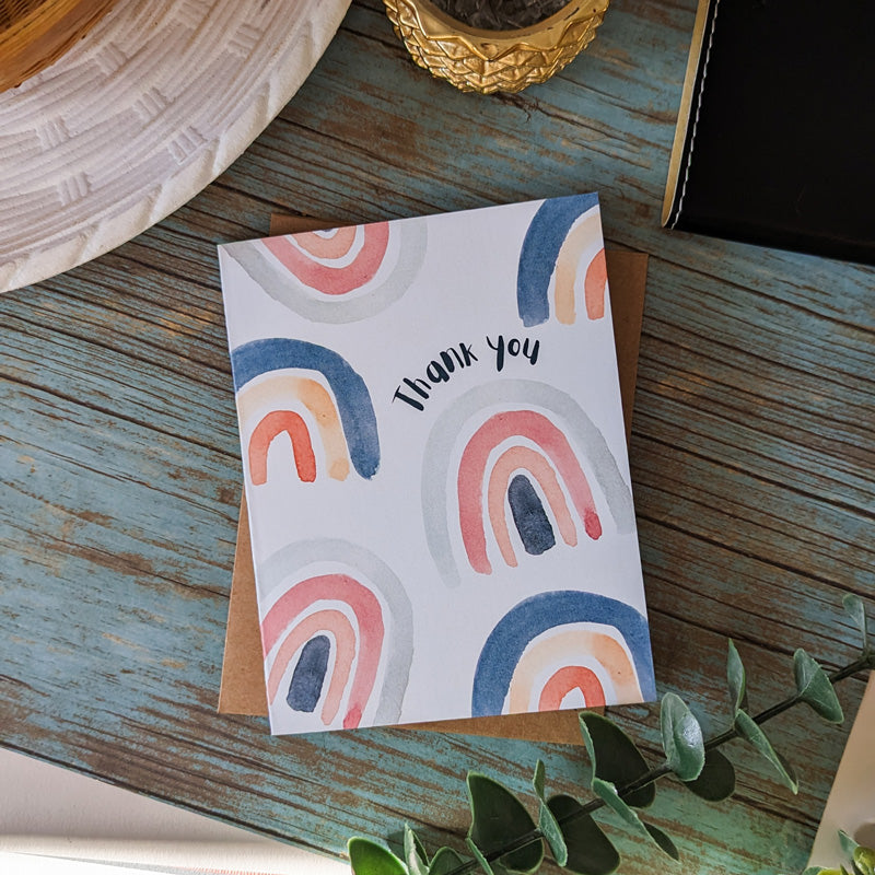 Amy Rae Maker Card - Thank You Rainbows