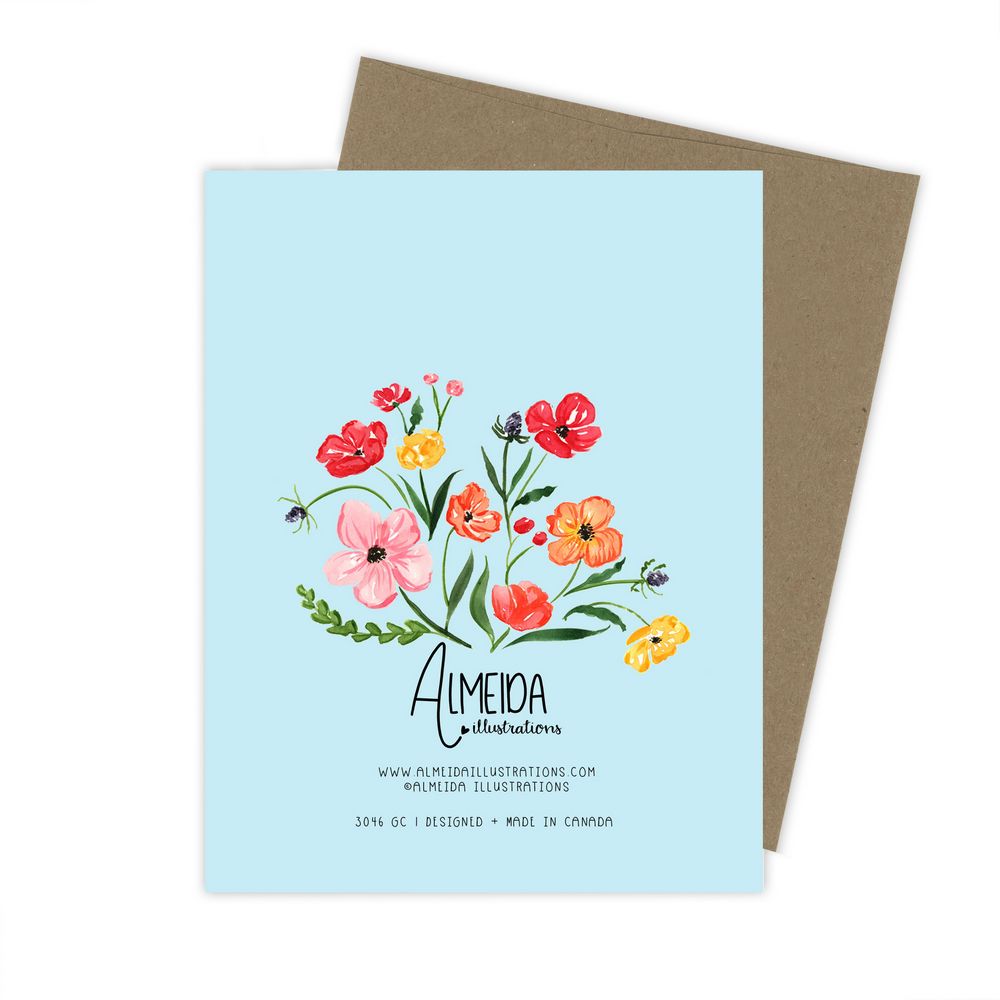 Almeida Illustrations Card - Bloomin' Birthday