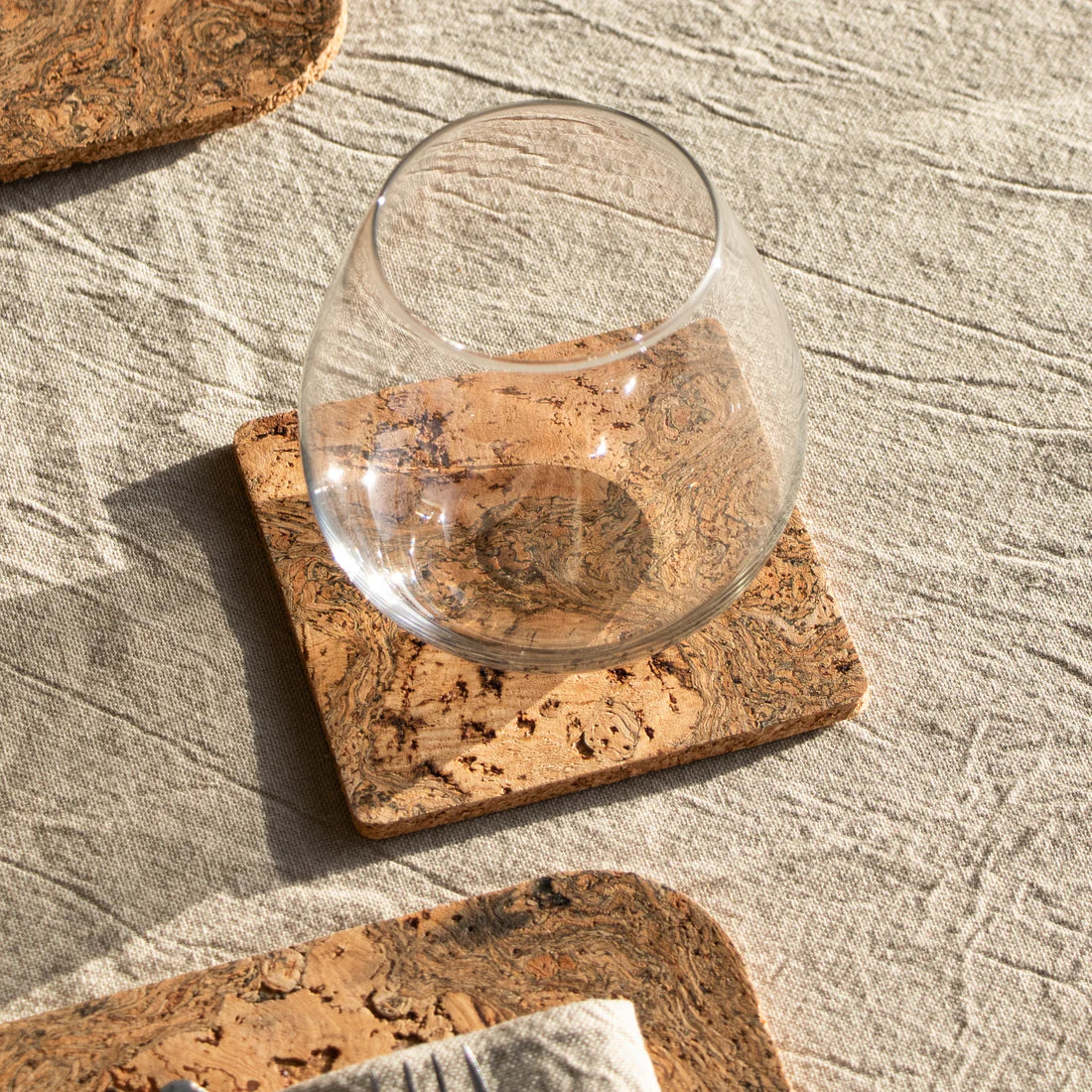 LIGA Natural Cork Coaster (Square)
