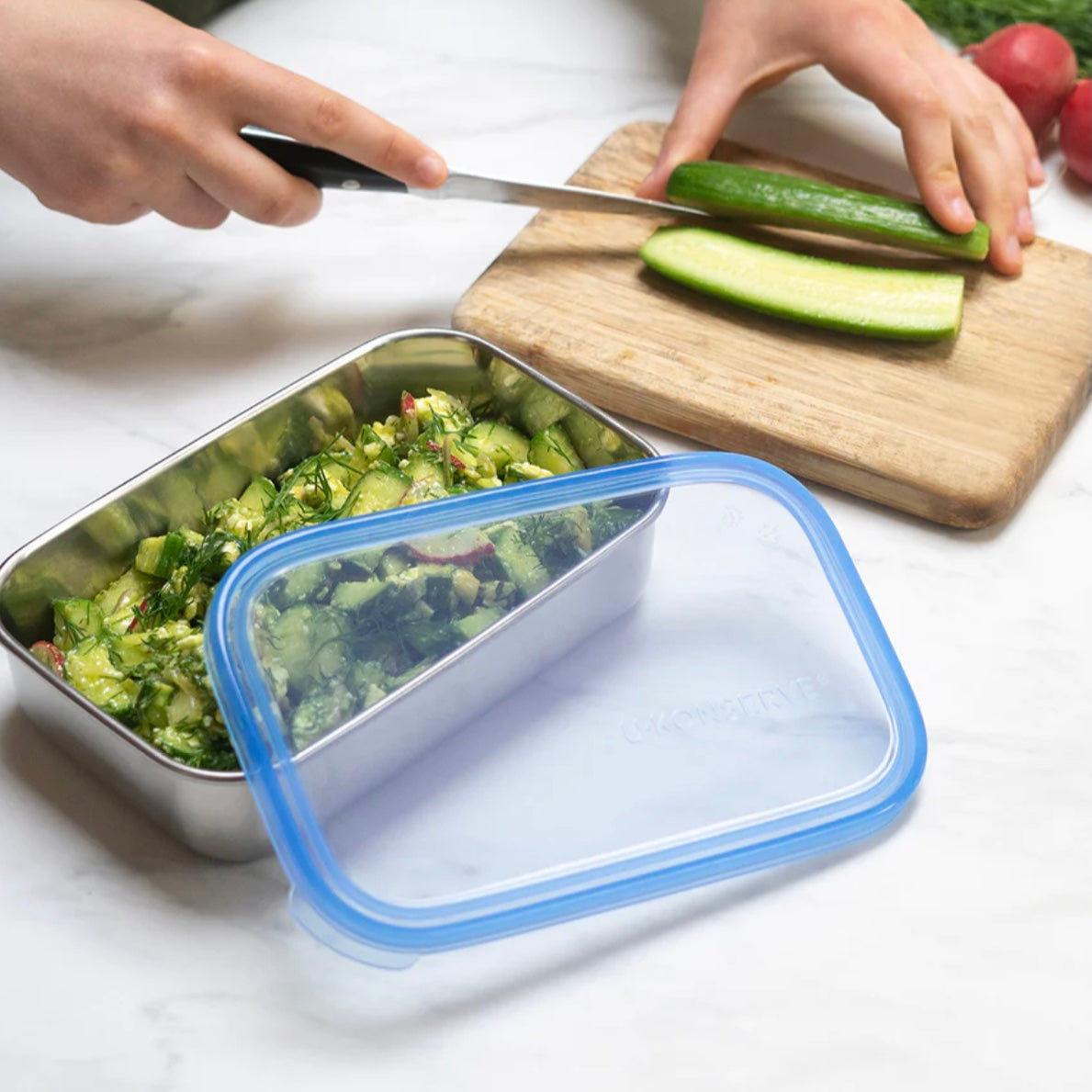 U-Konserve Stainless + Silicone Container (25 fl oz)