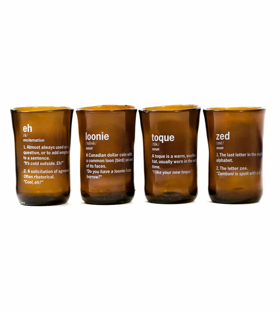 ReBeer Recycled Beer Bottle Canadianisms Tumbler