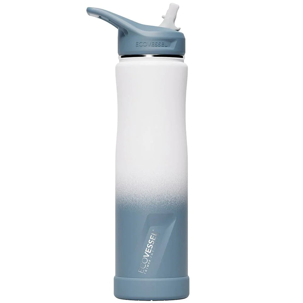 EcoVessel 24oz Insulated Water Bottle With Straw