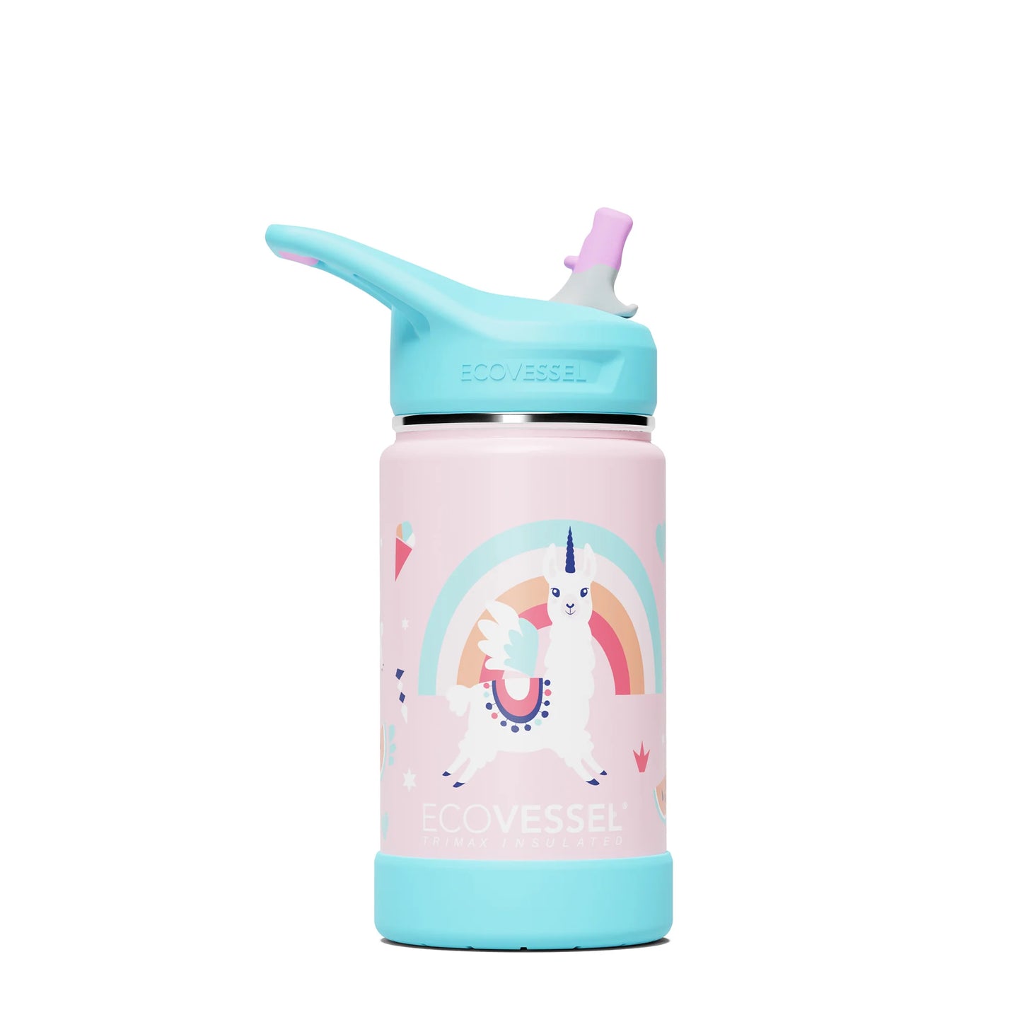 EcoVessel 12oz Insulated Water Bottle With Straw