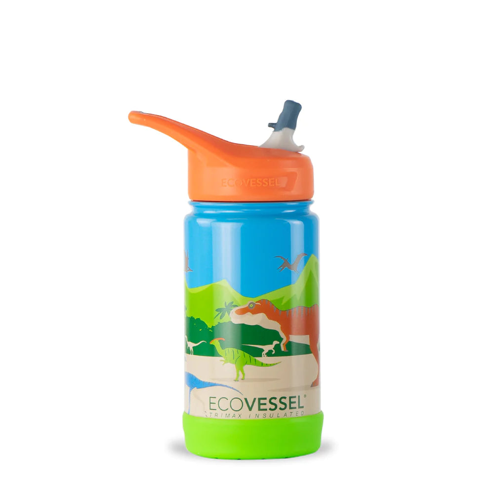 EcoVessel 12oz Insulated Water Bottle With Straw