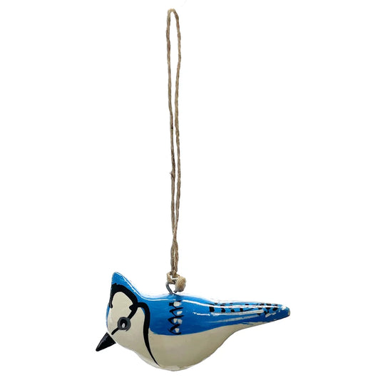 Handmade Acacia Wood Bird Ornament