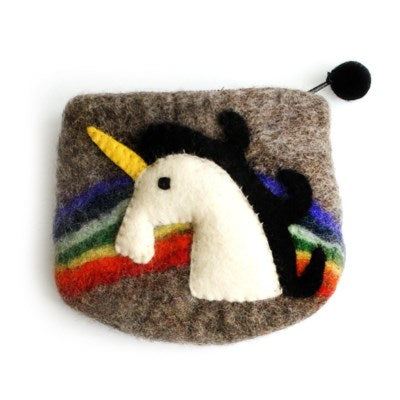Hamro Felted Wool Coin Purse - Animals