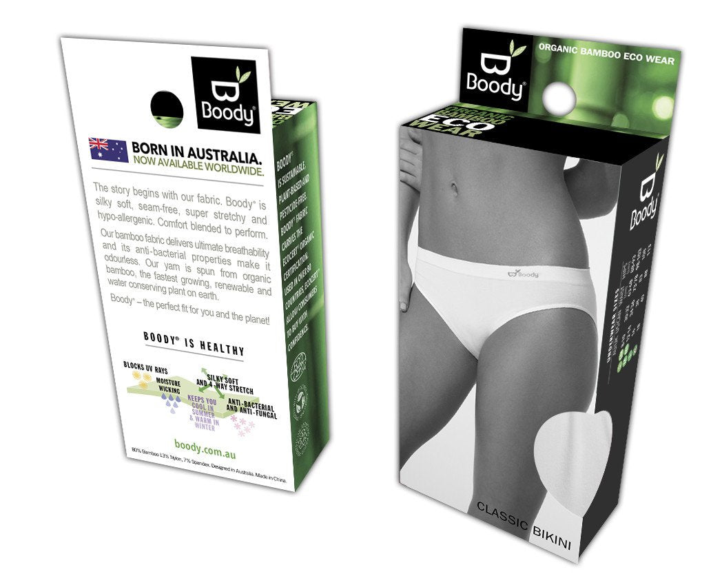 Boody Organic Bamboo Classic Bikini Underwear