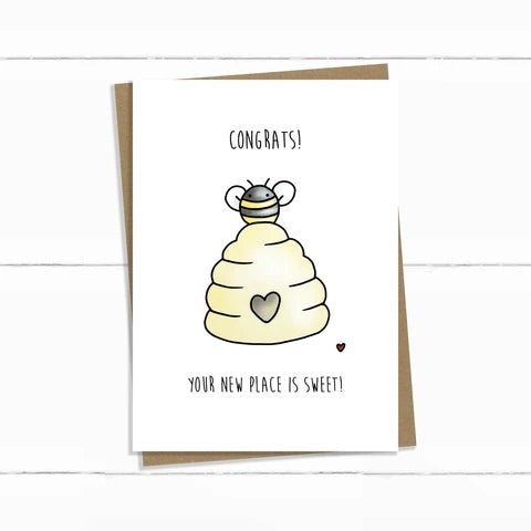 Baun Bon Card - Congratulations New Place Is Sweet