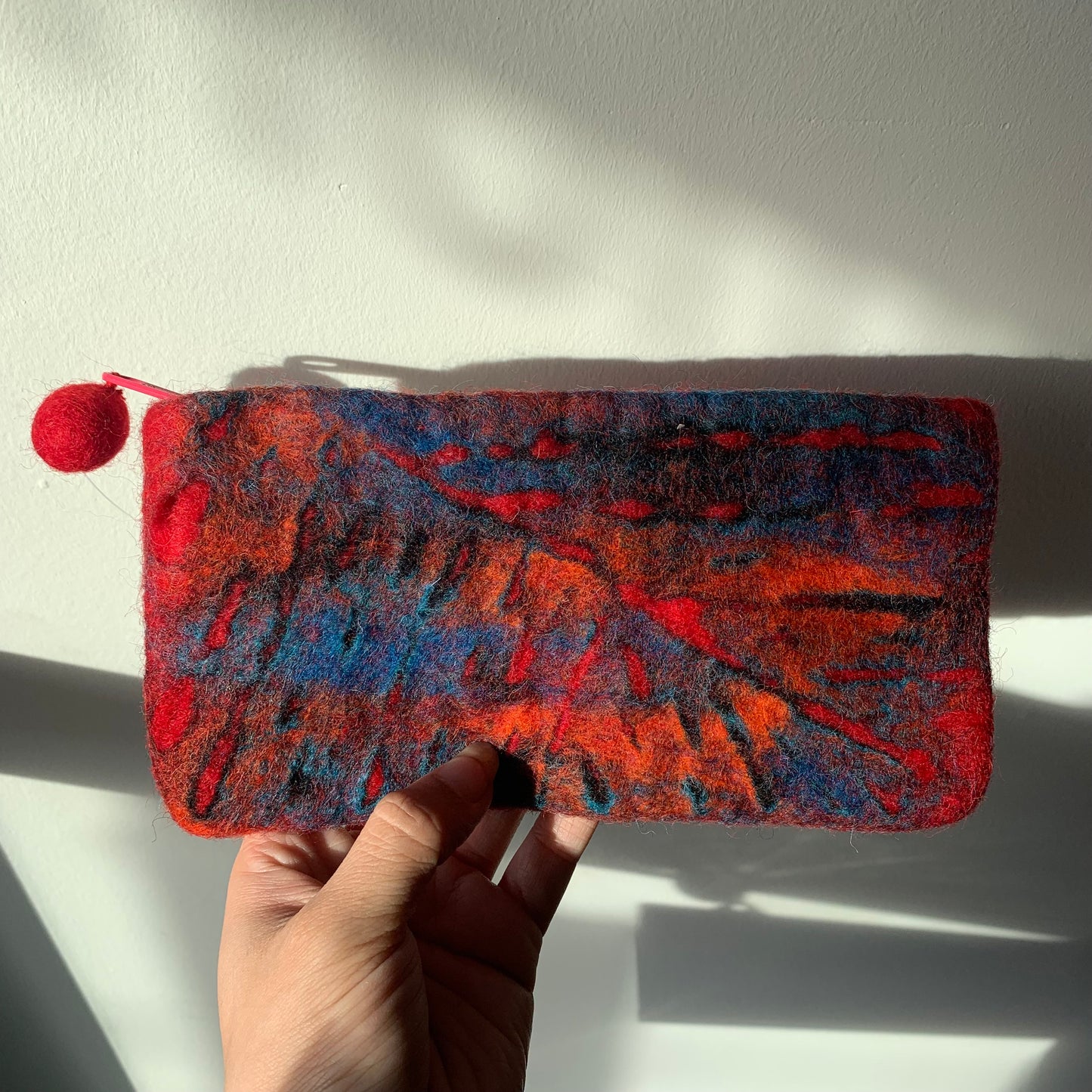 Hamro Felted Wool Purse - Abstract