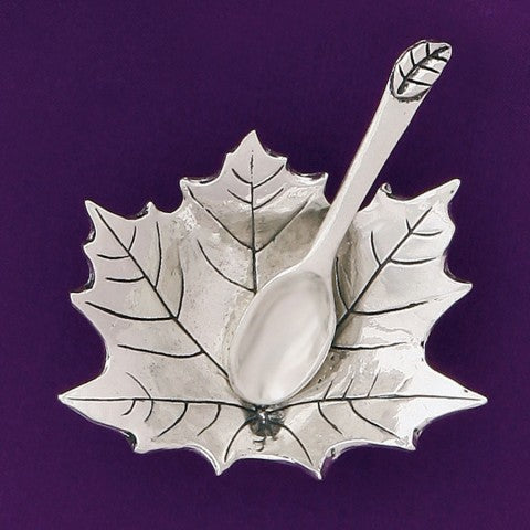 Basic Spirit Handmade Pewter Salt Cellar w/ Spoon