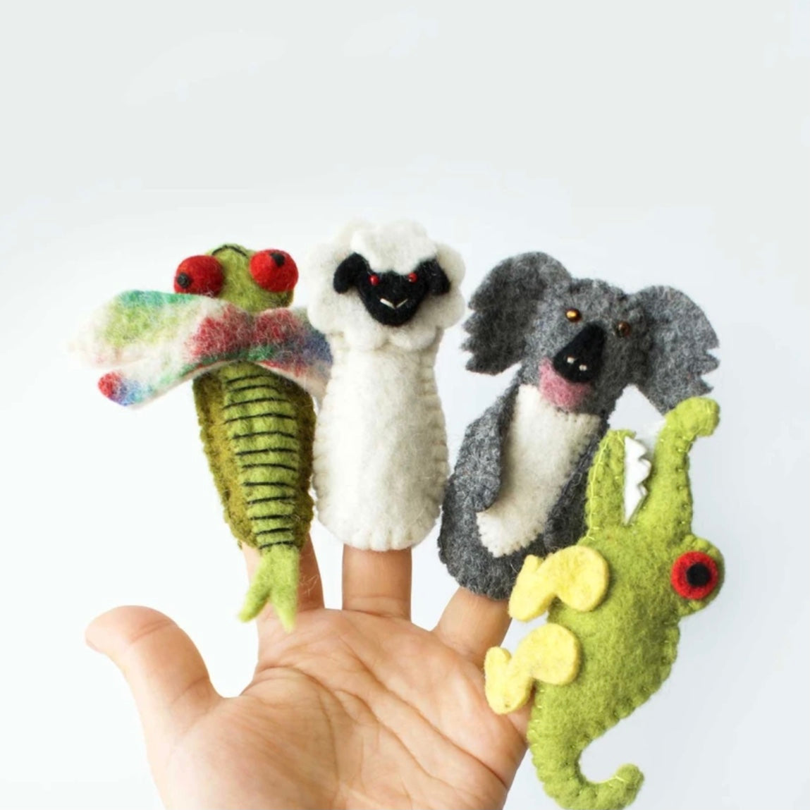 Hamro Felted Wool Finger Puppets