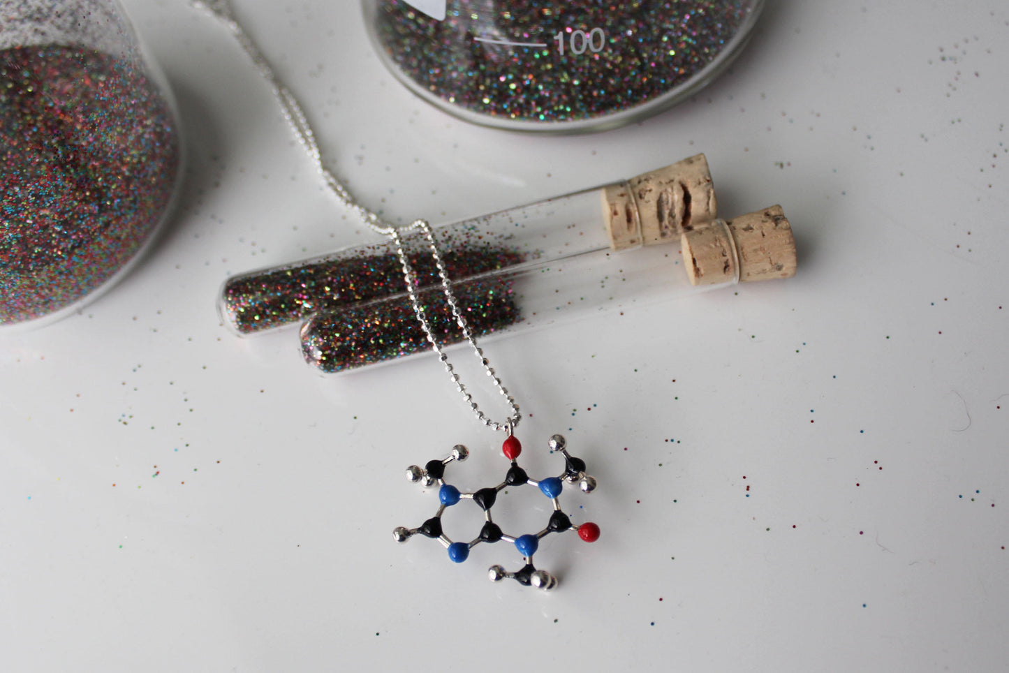 Slashpile Molecule Necklace - Caffeine