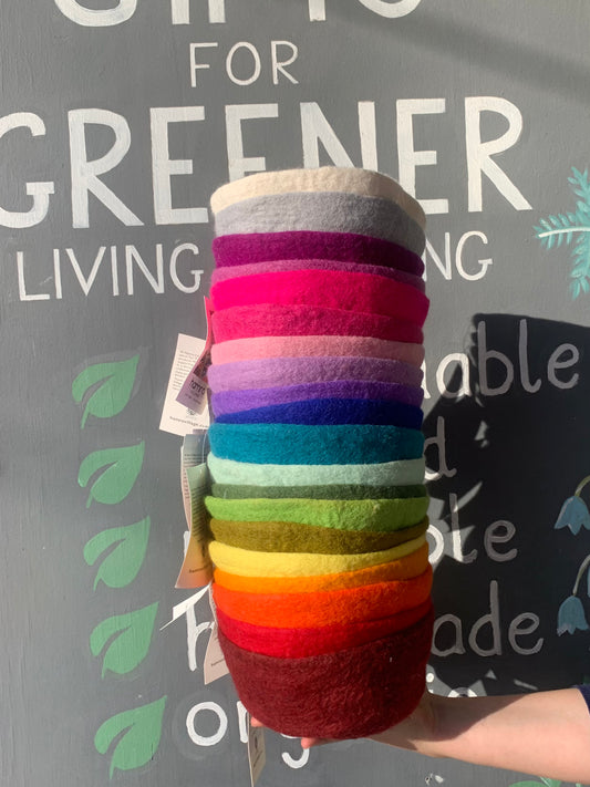 Hamro Felted Wool Bowls