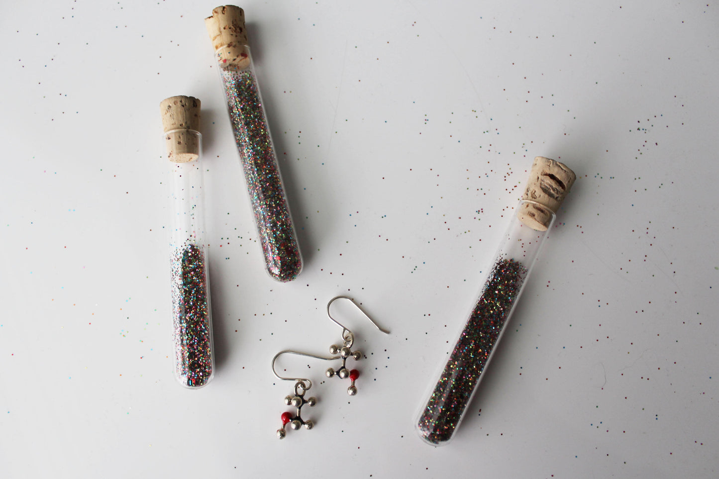 Slashpile Molecule Earrings - Alcohol